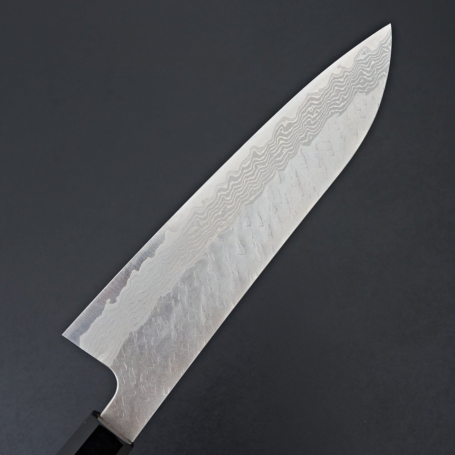 Nigara Hamono VG10 Tsuchime Damascus Gyuto 210mm-Knife-Handk-Carbon Knife Co