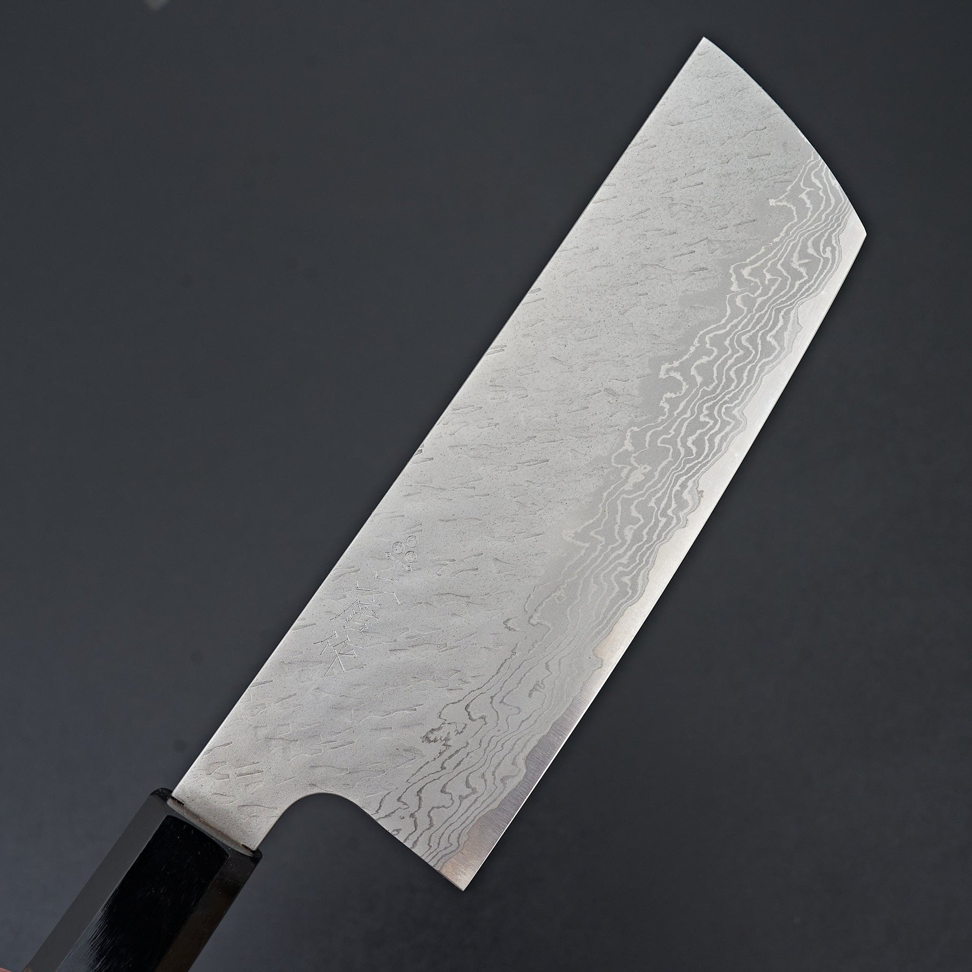 Nigara Hamono VG10 Tsuchime Damascus Nakiri 165mm-Knife-Handk-Carbon Knife Co