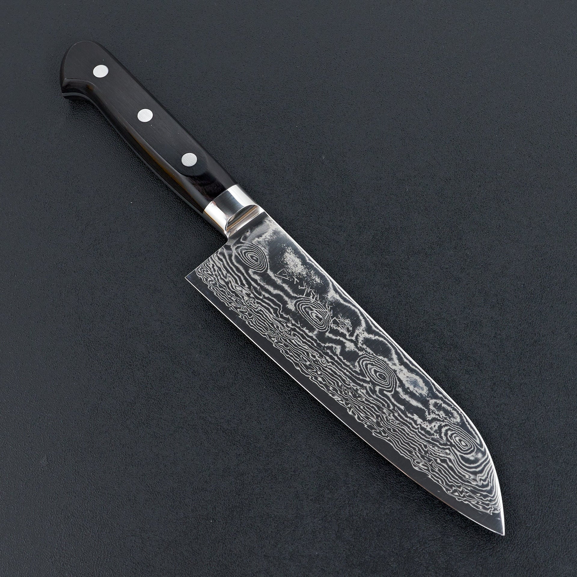 Ryusen Bonten Unryu Santoku 175mm Western Handle-Knife-Ryusen-Carbon Knife Co