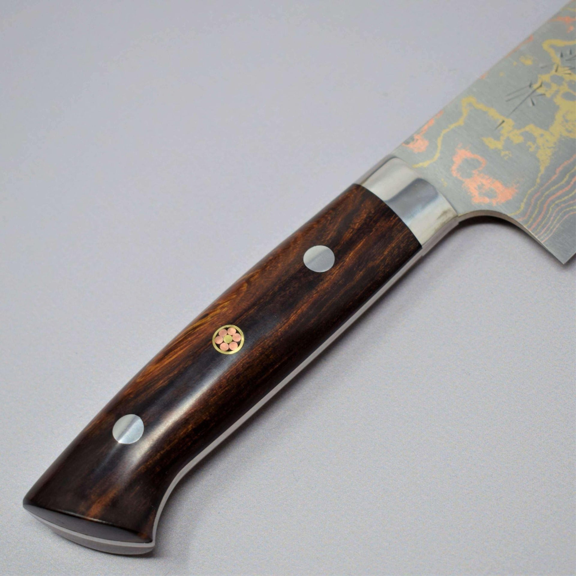 Saji Rainbow Damascus Bunka-Knife-Takeshi Saji-Carbon Knife Co