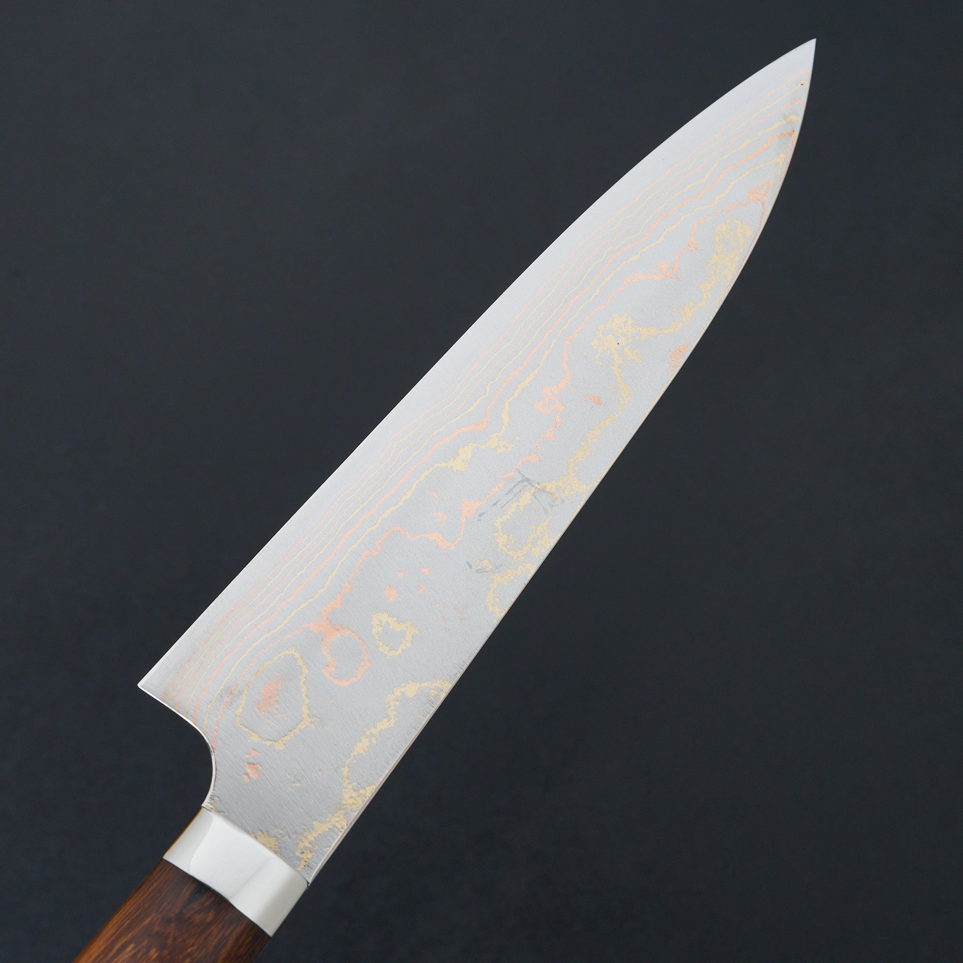 Saji Rainbow Damascus Gyuto 210mm-Knife-Takeshi Saji-Carbon Knife Co