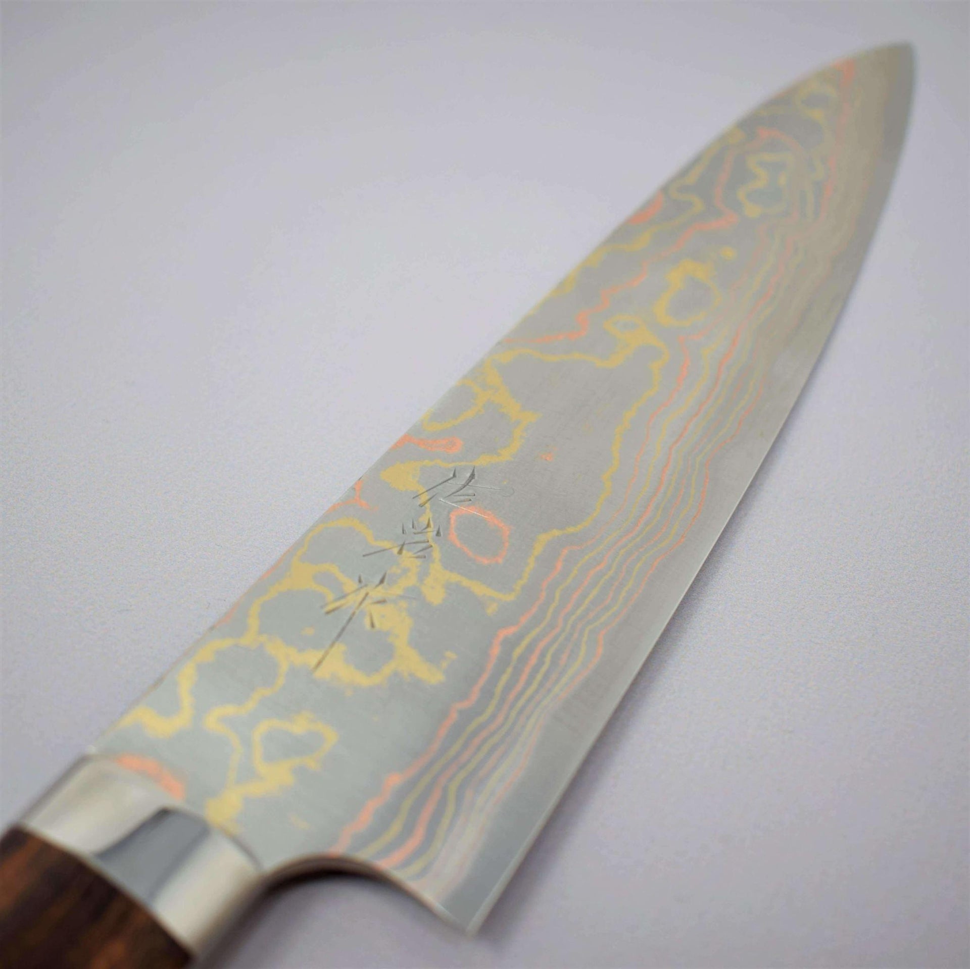 Saji Rainbow Damascus Gyuto 240mm-Knife-Takeshi Saji-Carbon Knife Co