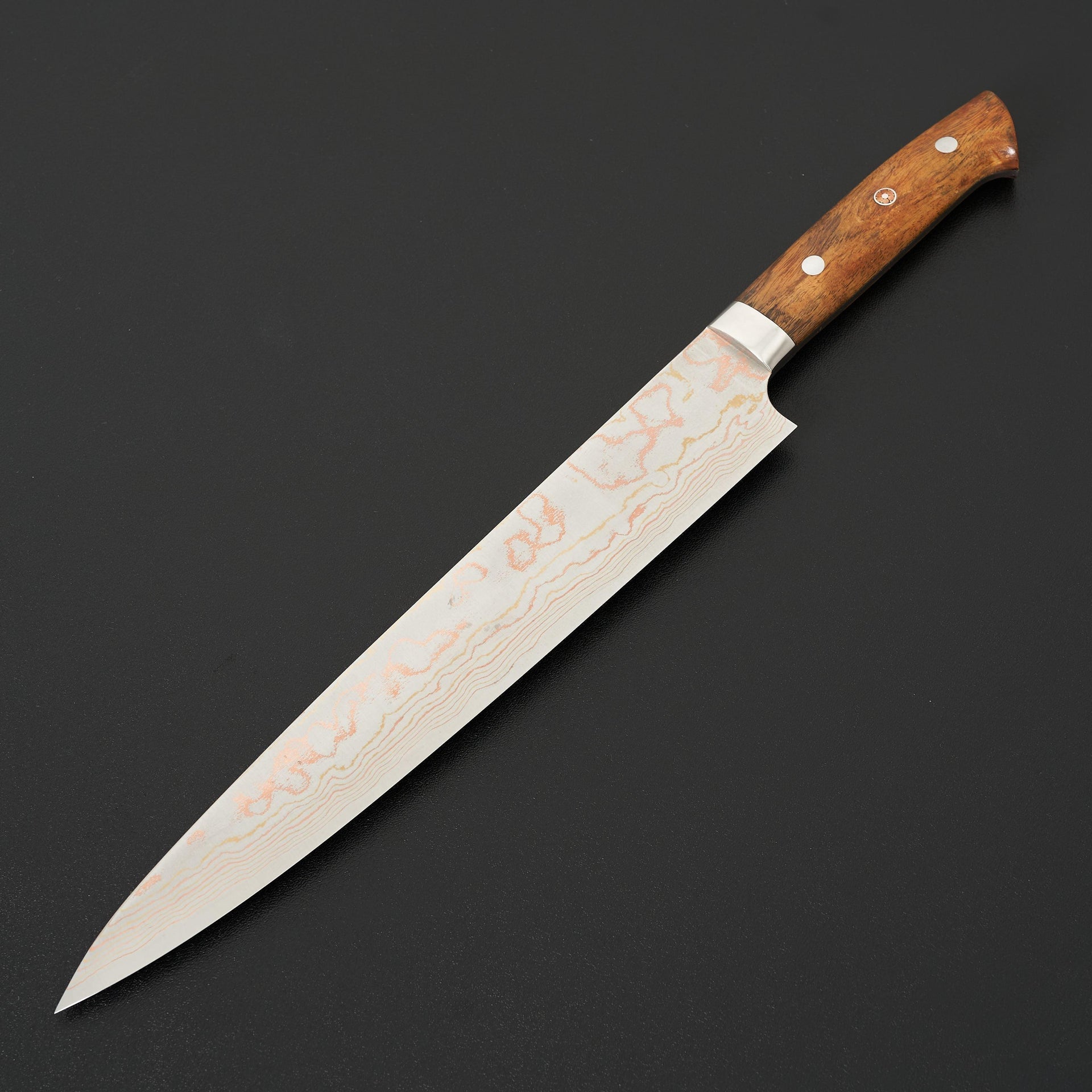 Saji Rainbow Damascus Sujihiki 270mm-Knife-Takeshi Saji-Carbon Knife Co