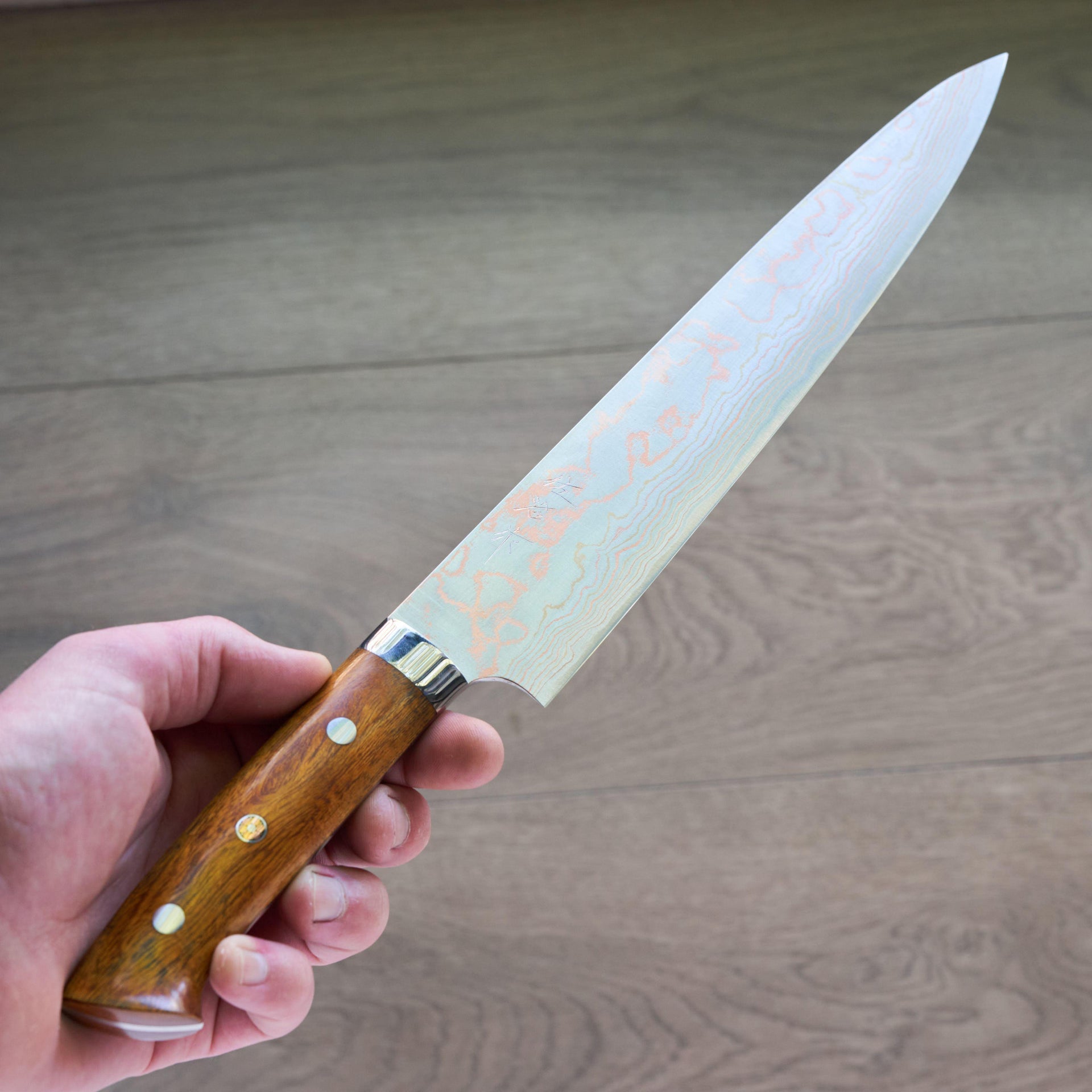Saji Rainbow Damascus Sujihiki 270mm-Knife-Takeshi Saji-Carbon Knife Co