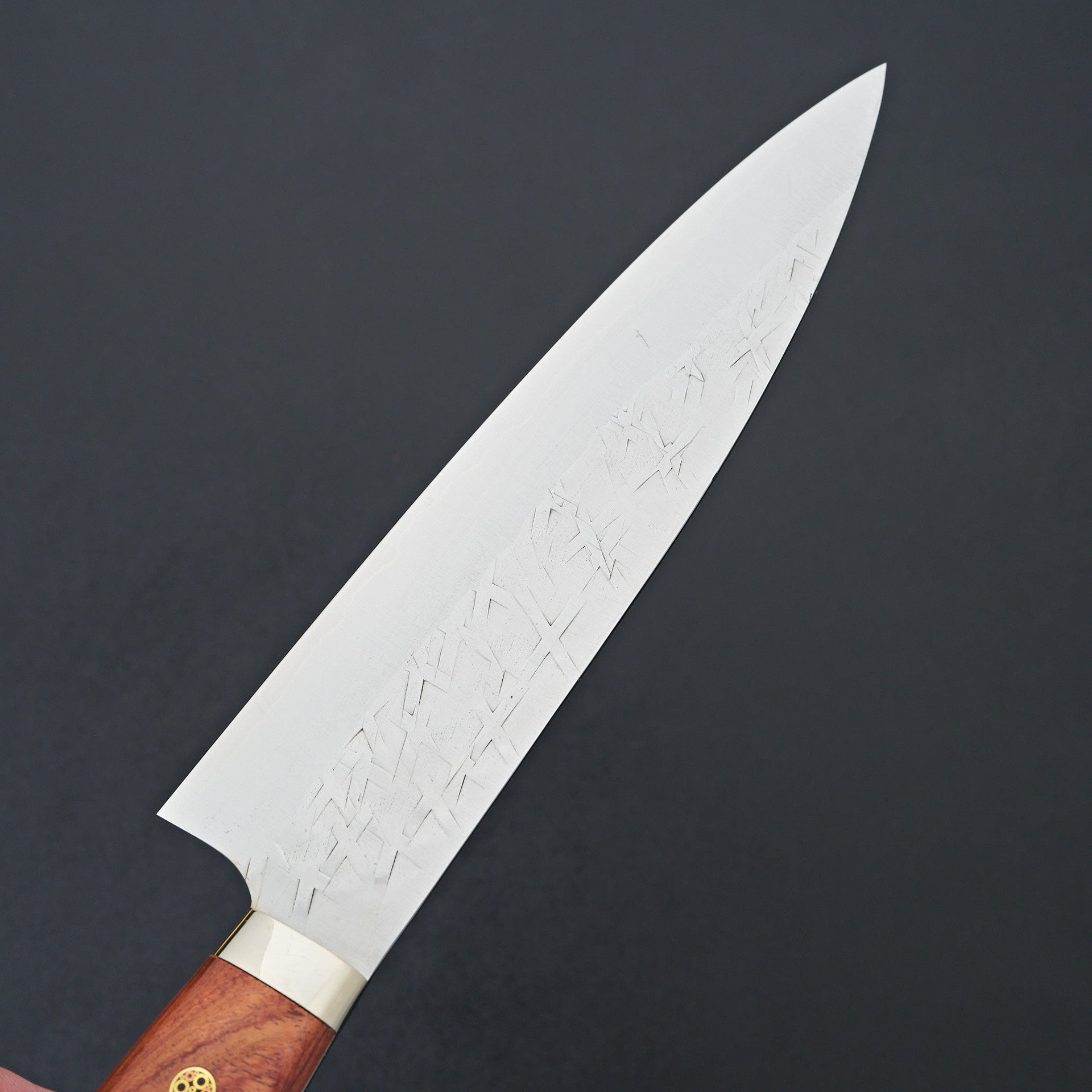 Saji SRS13 Diamond Tsuchime Gyuto 210mm Karin Handle-Knife-Takeshi Saji-Carbon Knife Co