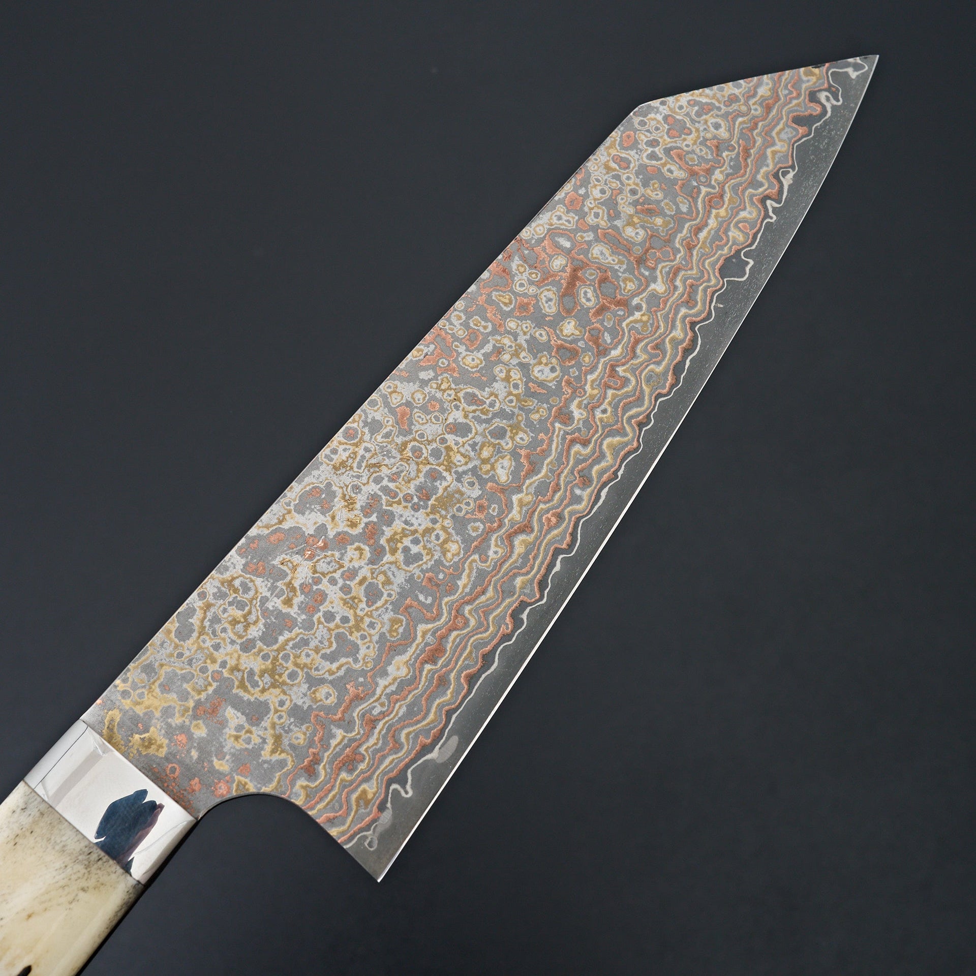 Saji Yushoku Damascus Bunka 180mm-Knife-Nakaya-Carbon Knife Co