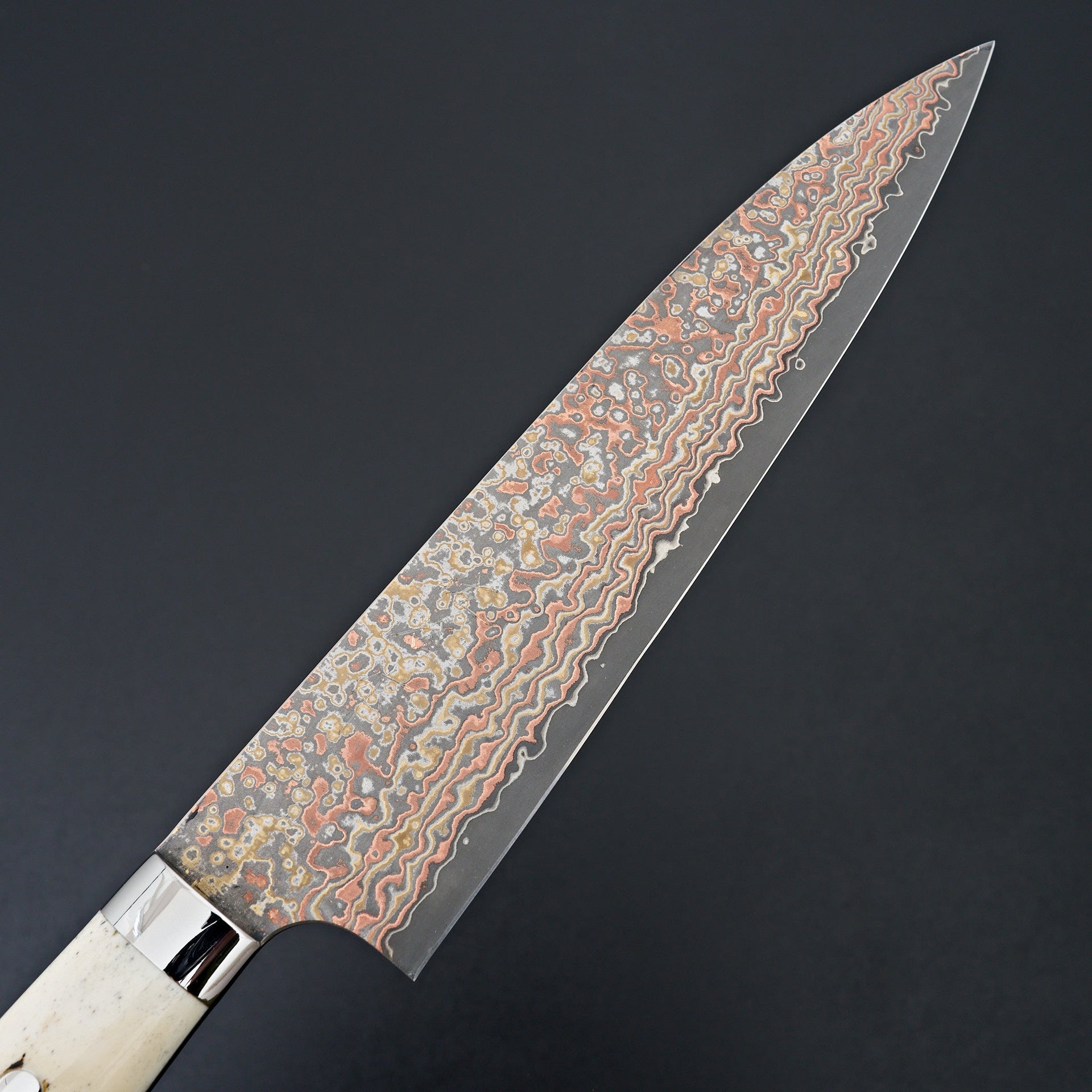 Saji Yushoku Damascus Gyuto 210mm-Knife-Nakaya-Carbon Knife Co