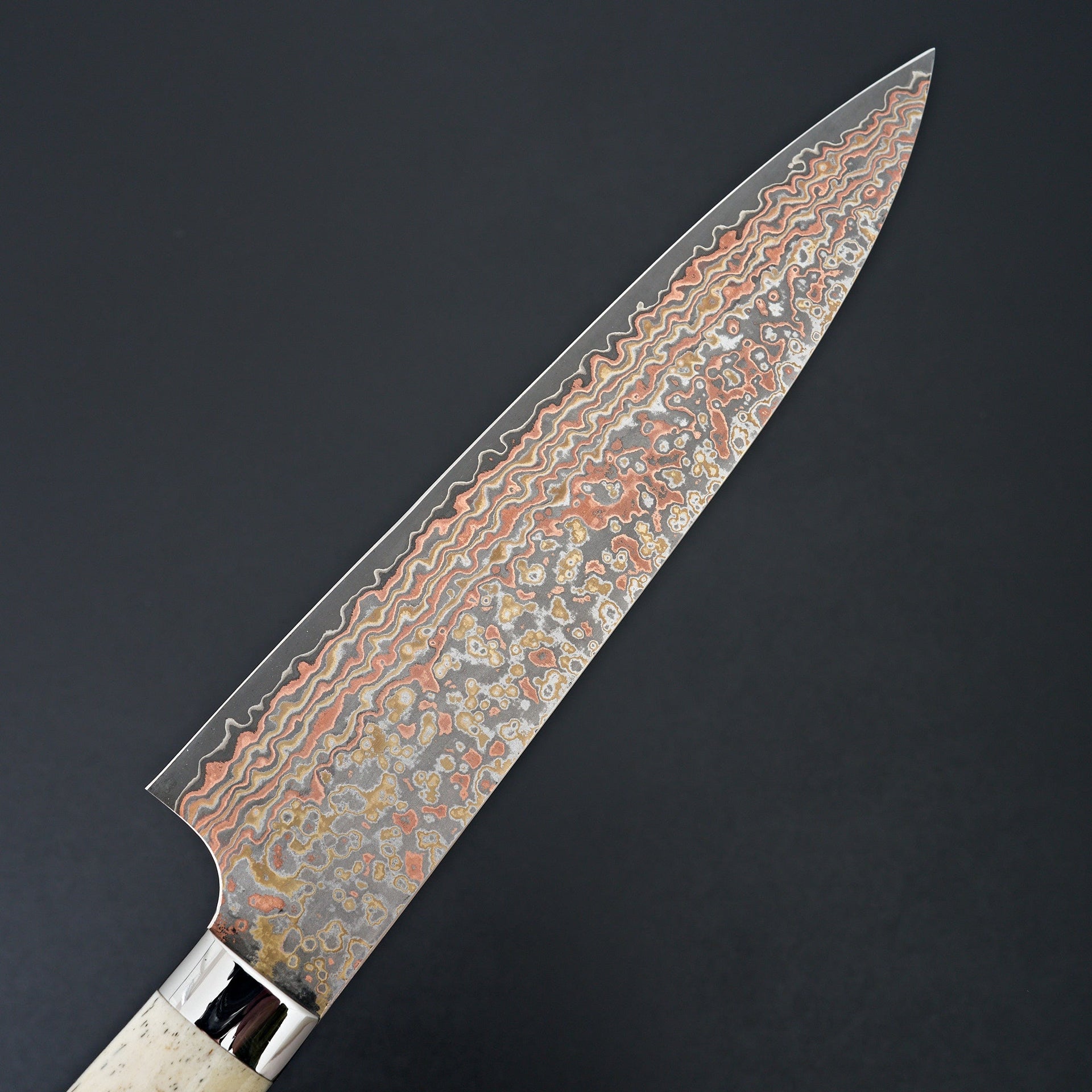 Saji Yushoku Damascus Gyuto 210mm-Knife-Nakaya-Carbon Knife Co