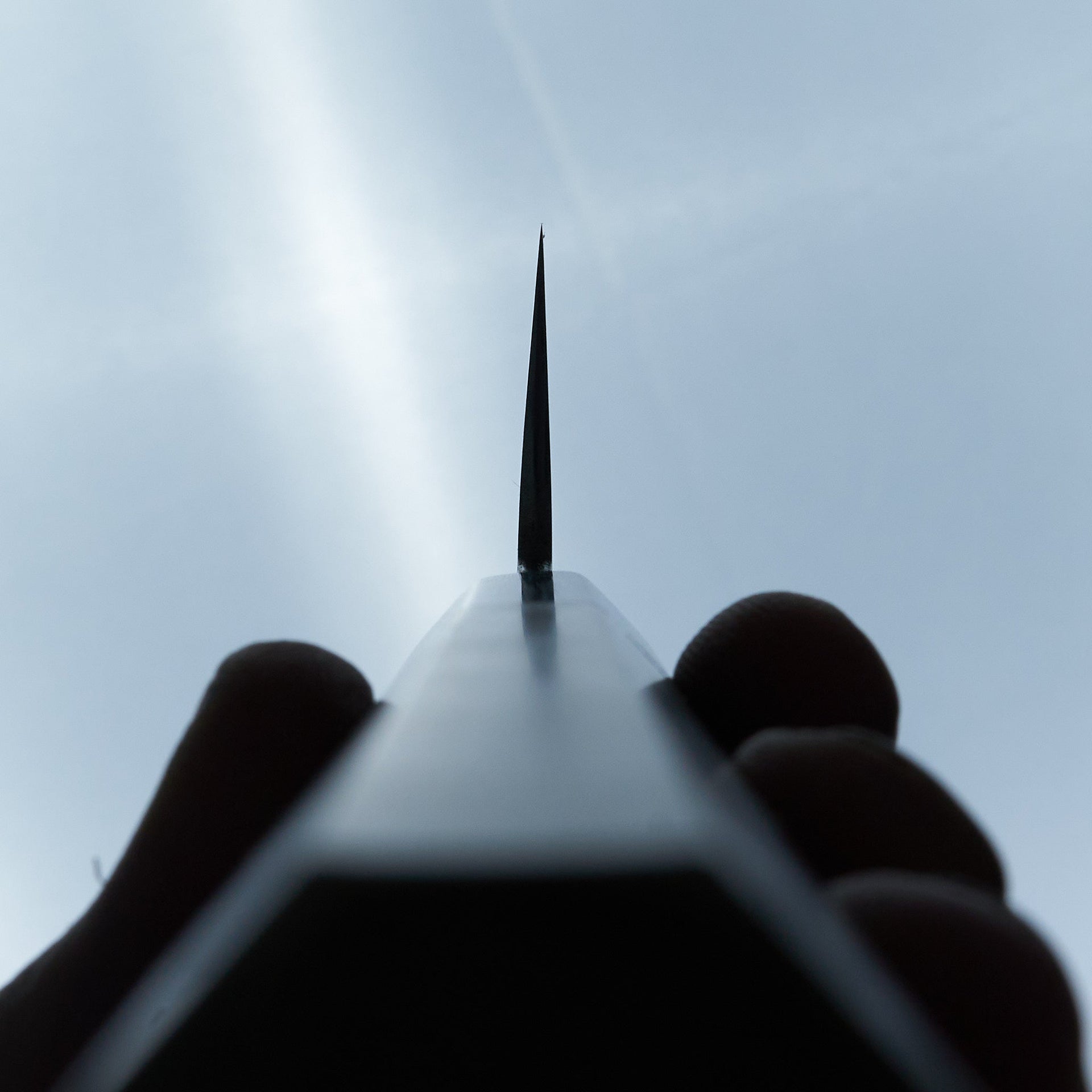 Sakai Kikumori Ginsan Damascus Kiritsuke Santoku 180mm-Knife-Sakai Kikumori-Carbon Knife Co