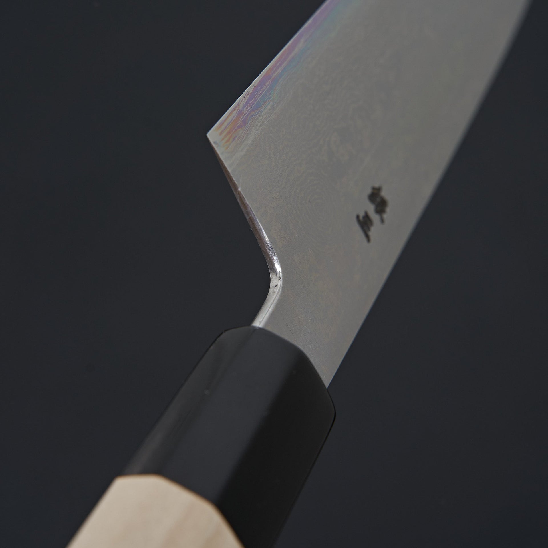 Sakai Kikumori Ginsan Damascus Santoku 180mm-Knife-Sakai Kikumori-Carbon Knife Co