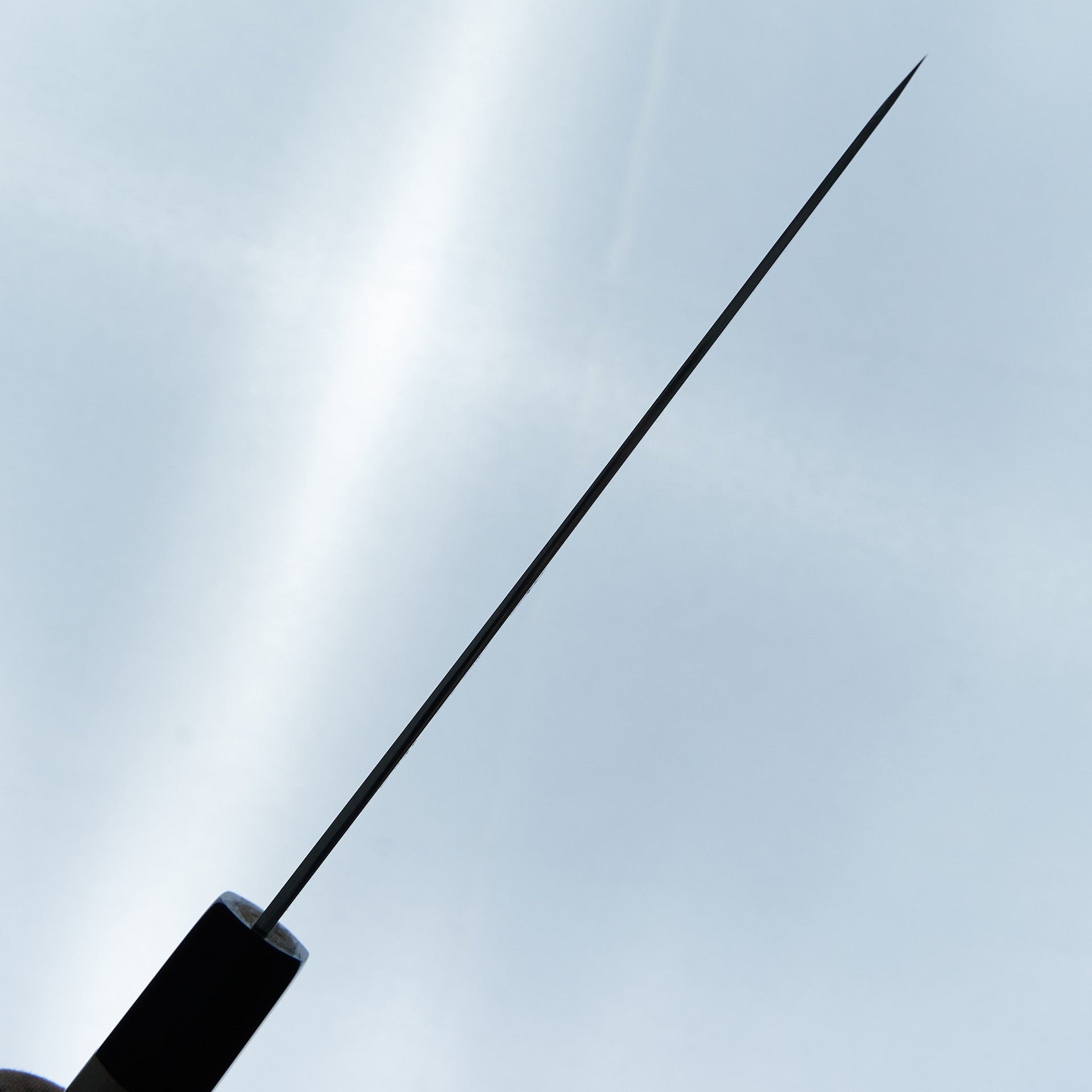 Sakai Kikumori Ginsan Damascus Santoku 180mm-Knife-Sakai Kikumori-Carbon Knife Co