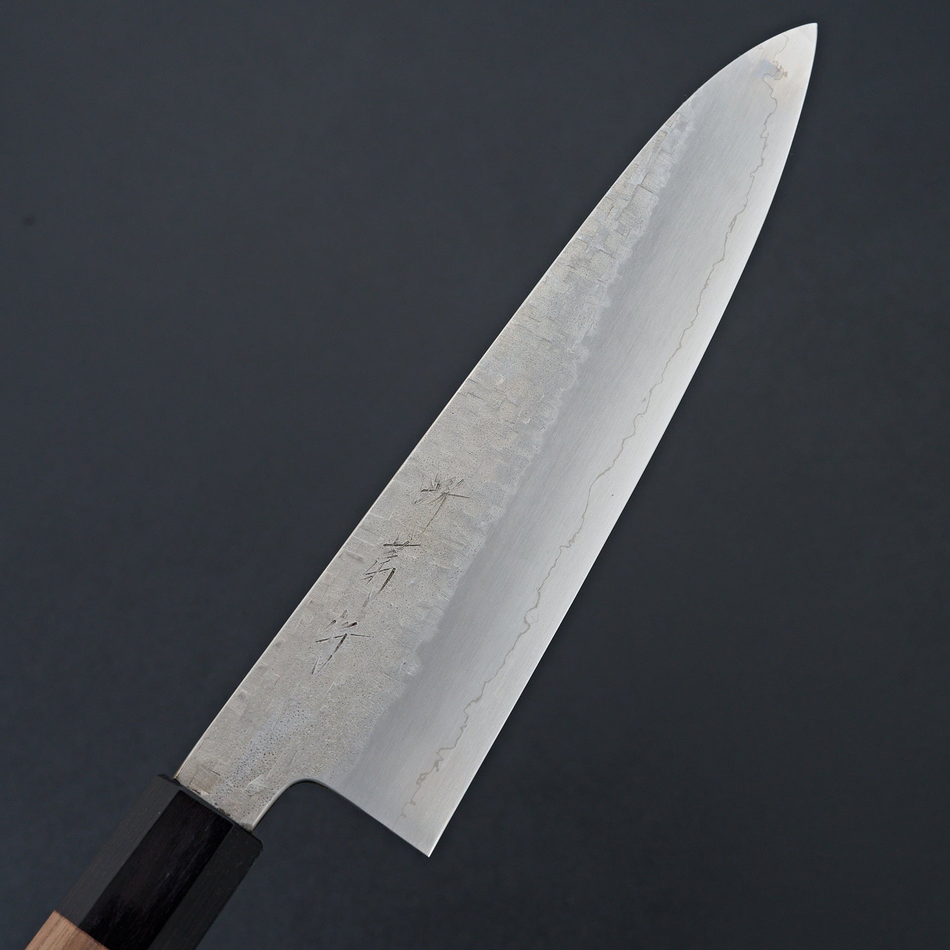 Sakai Kikumori Ginsan Tsuchime Gyuto 210mm-Knife-Sakai Kikumori-Carbon Knife Co