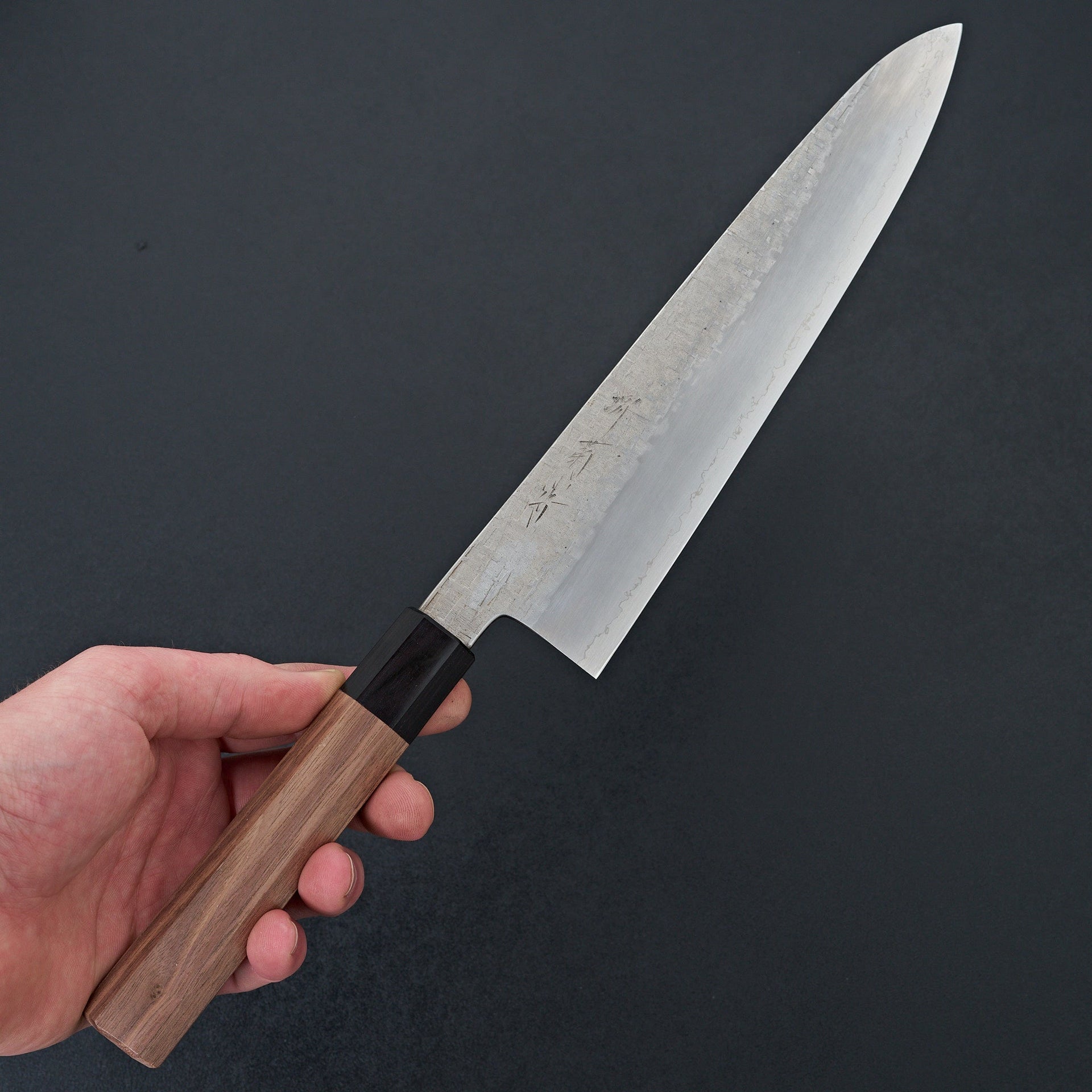Sakai Kikumori Ginsan Tsuchime Gyuto 240mm-Knife-Sakai Kikumori-Carbon Knife Co