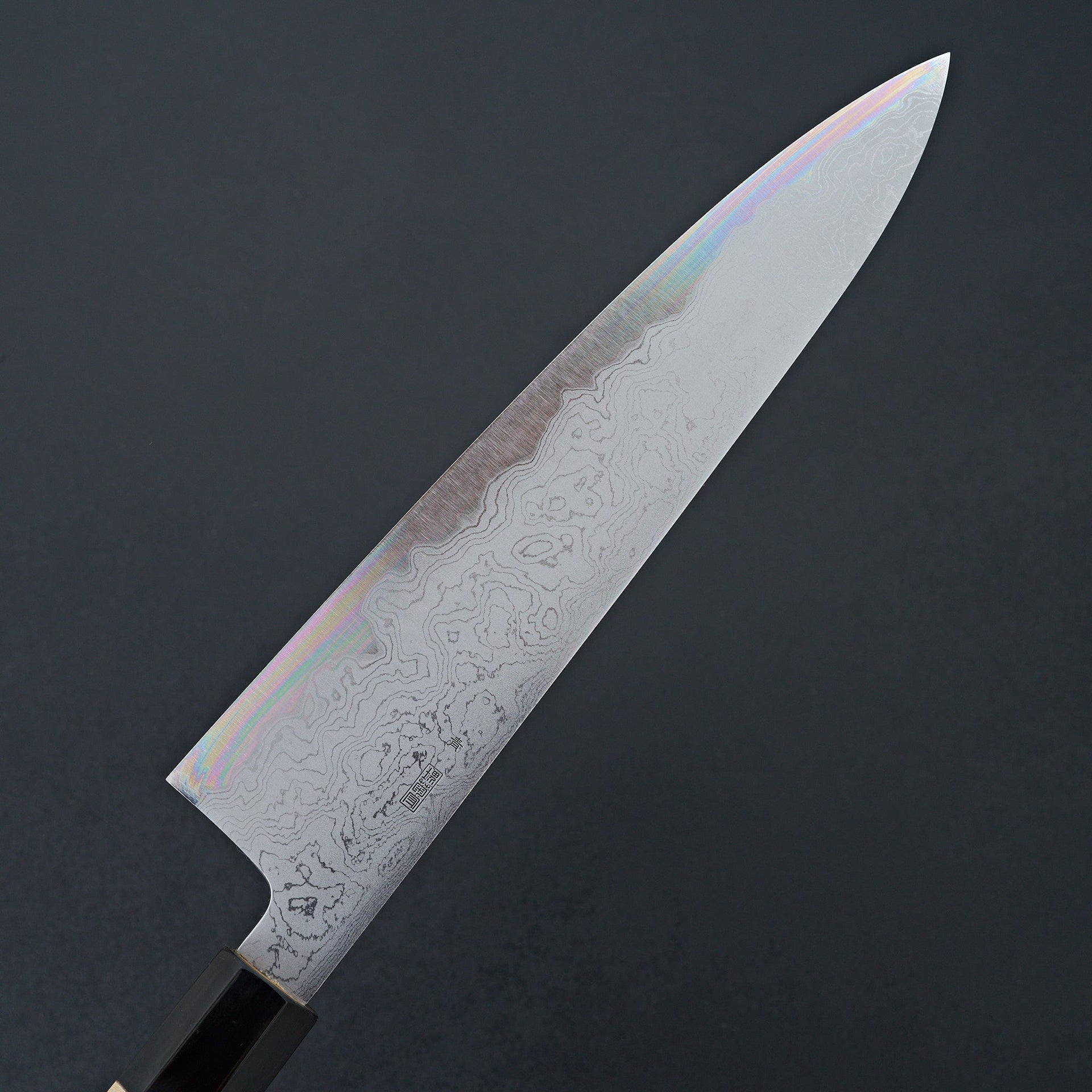 Sakai Kikumori Kikuzuki Uzu Blue #1 Damascus Gyuto 240mm-Knife-Sakai Kikumori-Carbon Knife Co