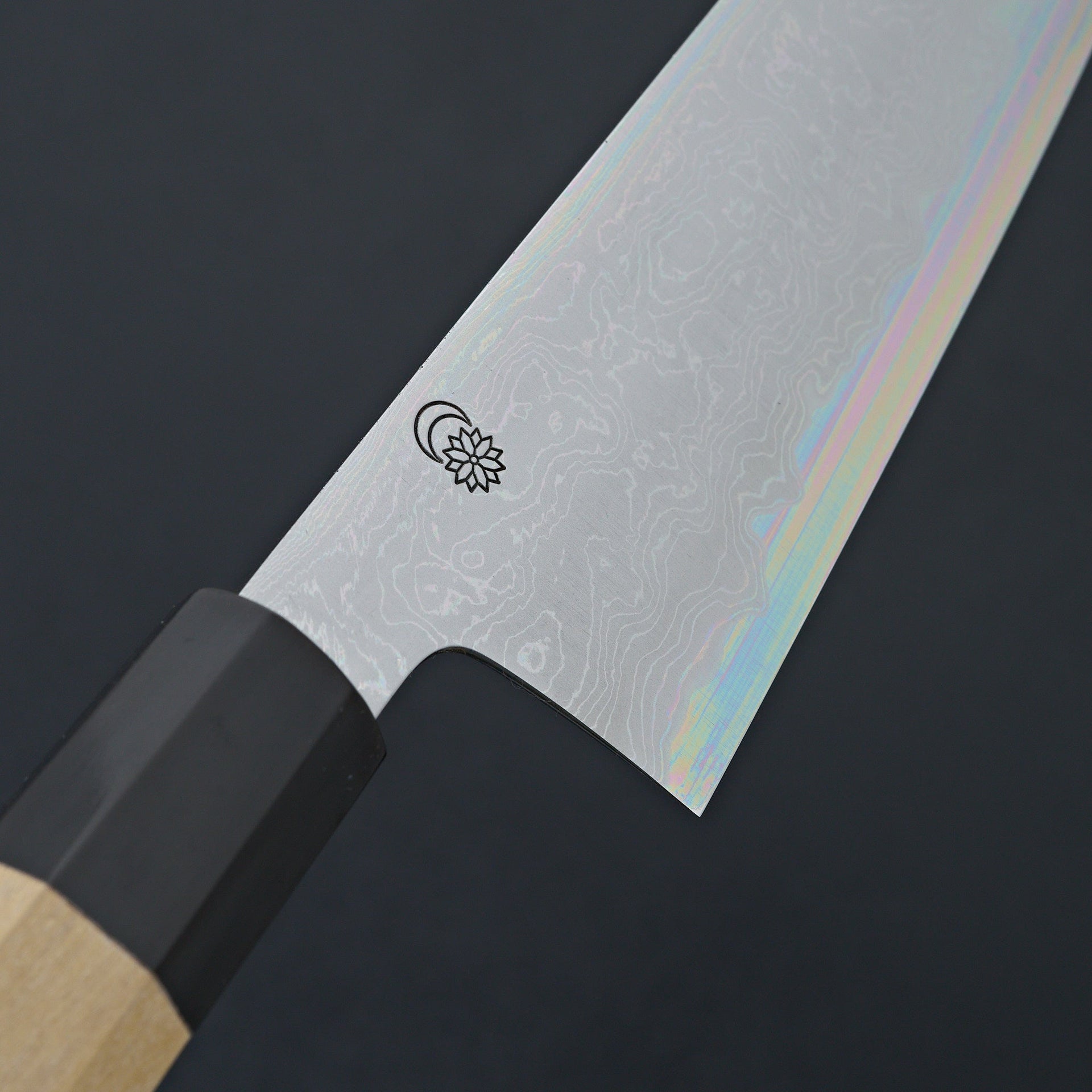 Sakai Kikumori Kikuzuki Uzu Blue #1 Damascus Gyuto 240mm-Knife-Sakai Kikumori-Carbon Knife Co