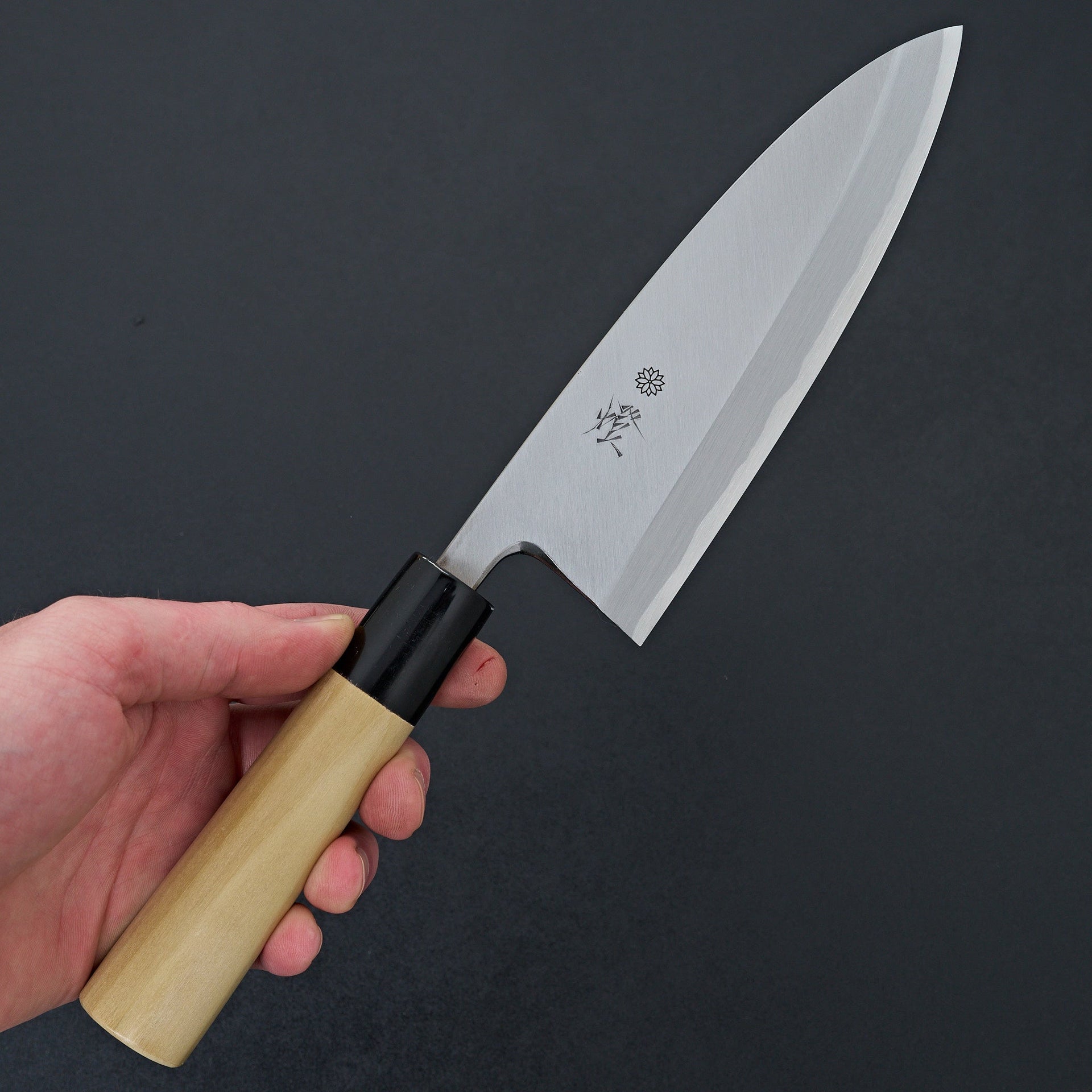 Sakai Kikumori Tomoshibi White #2 Deba 165mm-Knife-Sakai Kikumori-Carbon Knife Co