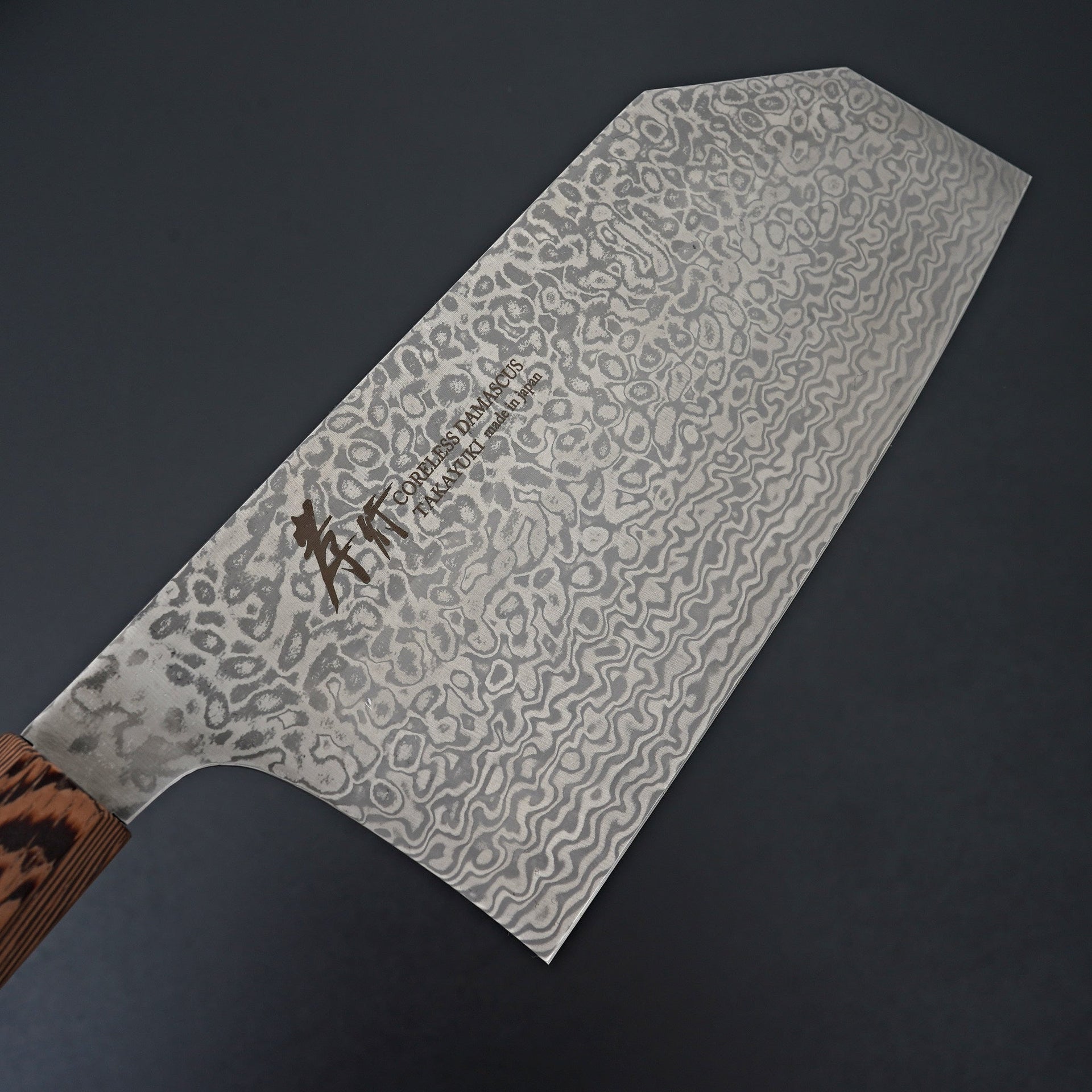 Sakai Takayuki Coreless Damascus Tall Bunka Large 195mm-Knife-Sakai Takayuki-Carbon Knife Co