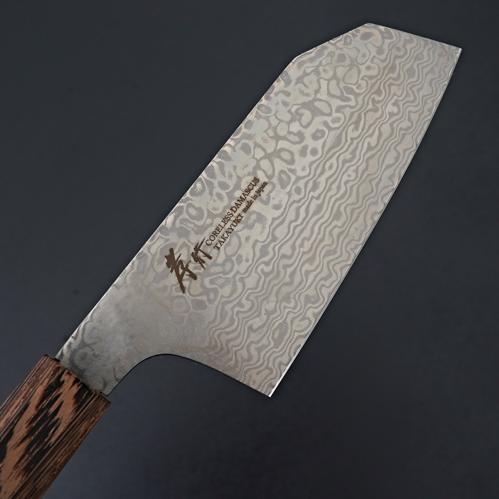 Sakai Takayuki Coreless Damascus Tall Bunka Small 135mm-Knife-Sakai Takayuki-Carbon Knife Co