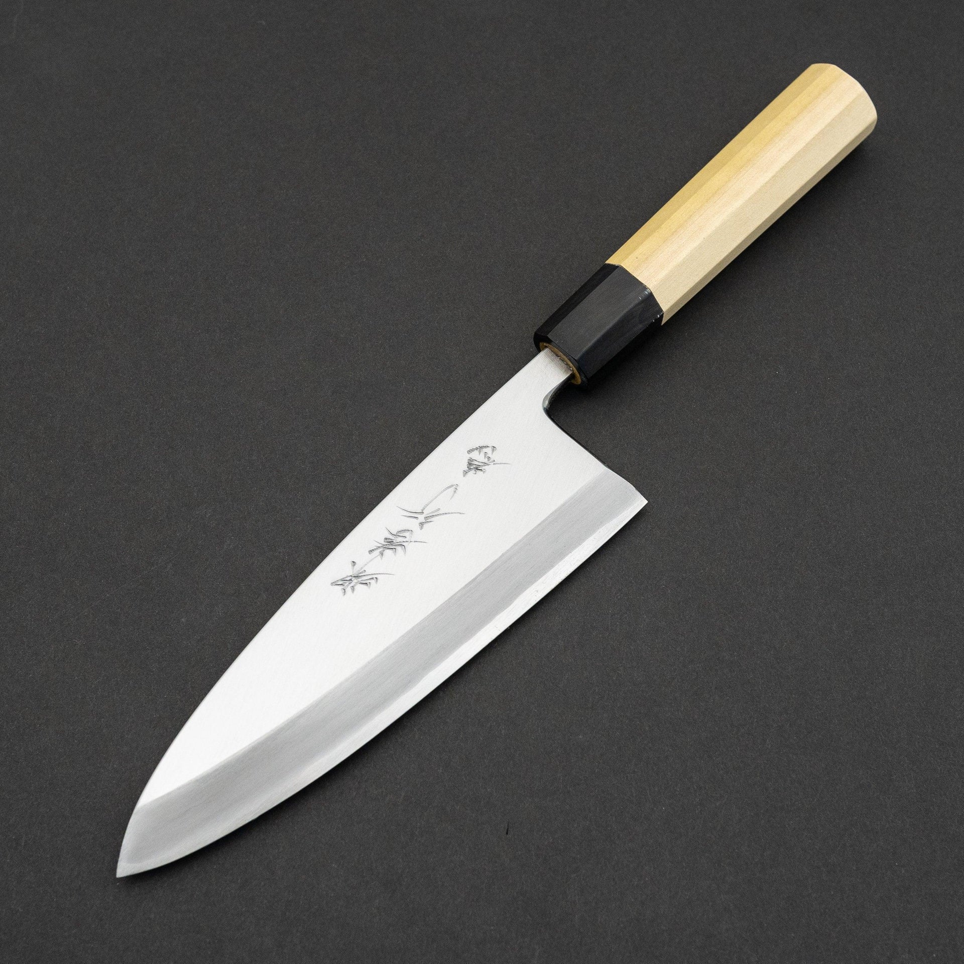 Sakai Takayuki Ginsan Silver #3 Stainless LEFT Deba 180mm-Knife-Sakai Takayuki-Carbon Knife Co