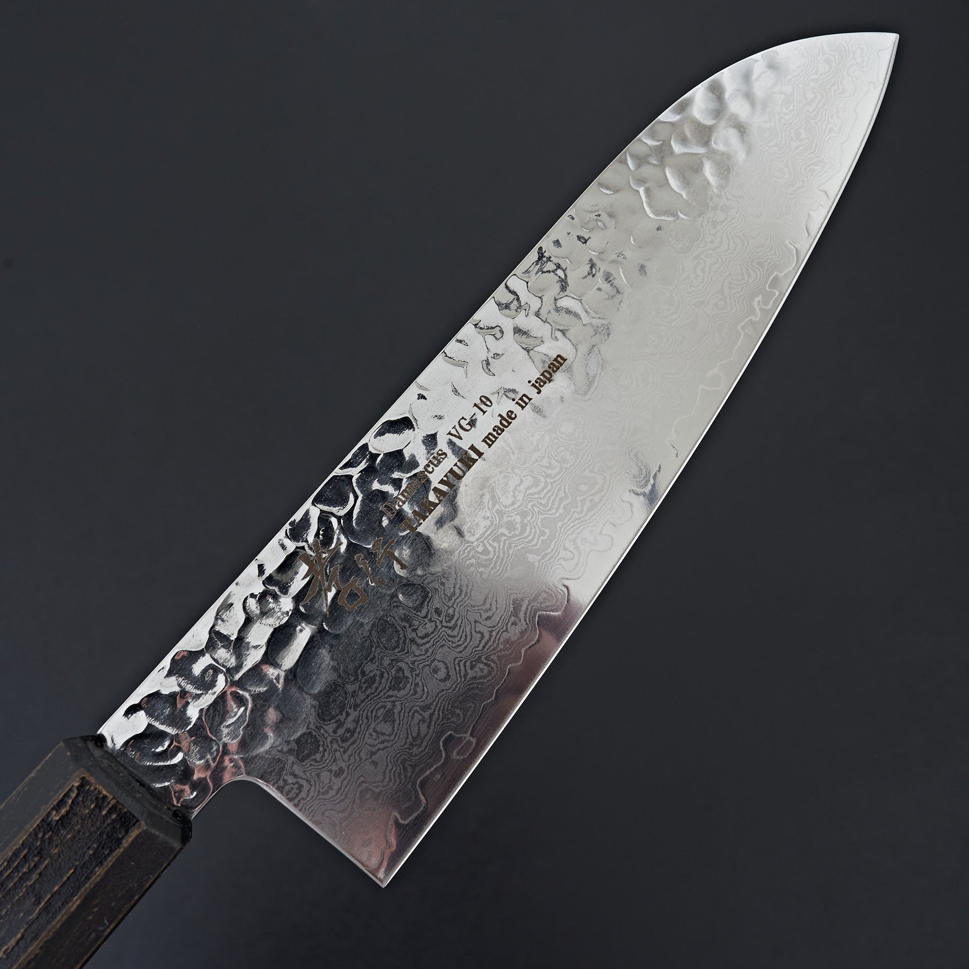 Sakai Takayuki Nanairo Black Lacquer 33 Layer Damascus Santoku 170mm-Knife-Sakai Takayuki-Carbon Knife Co