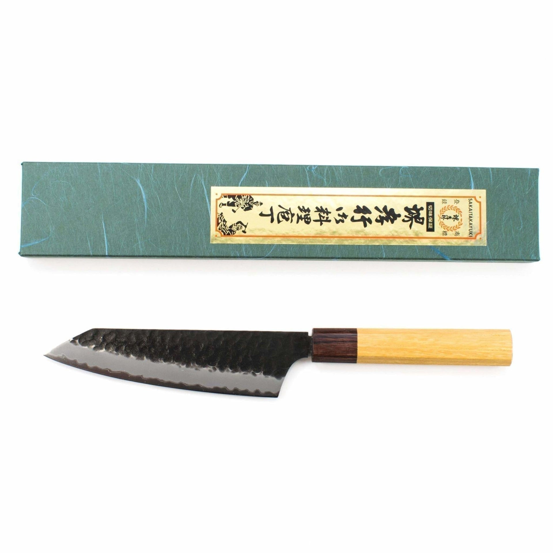 Sakai Takayuki Super Blue Kengata 160mm-Knife-Sakai Takayuki-Carbon Knife Co
