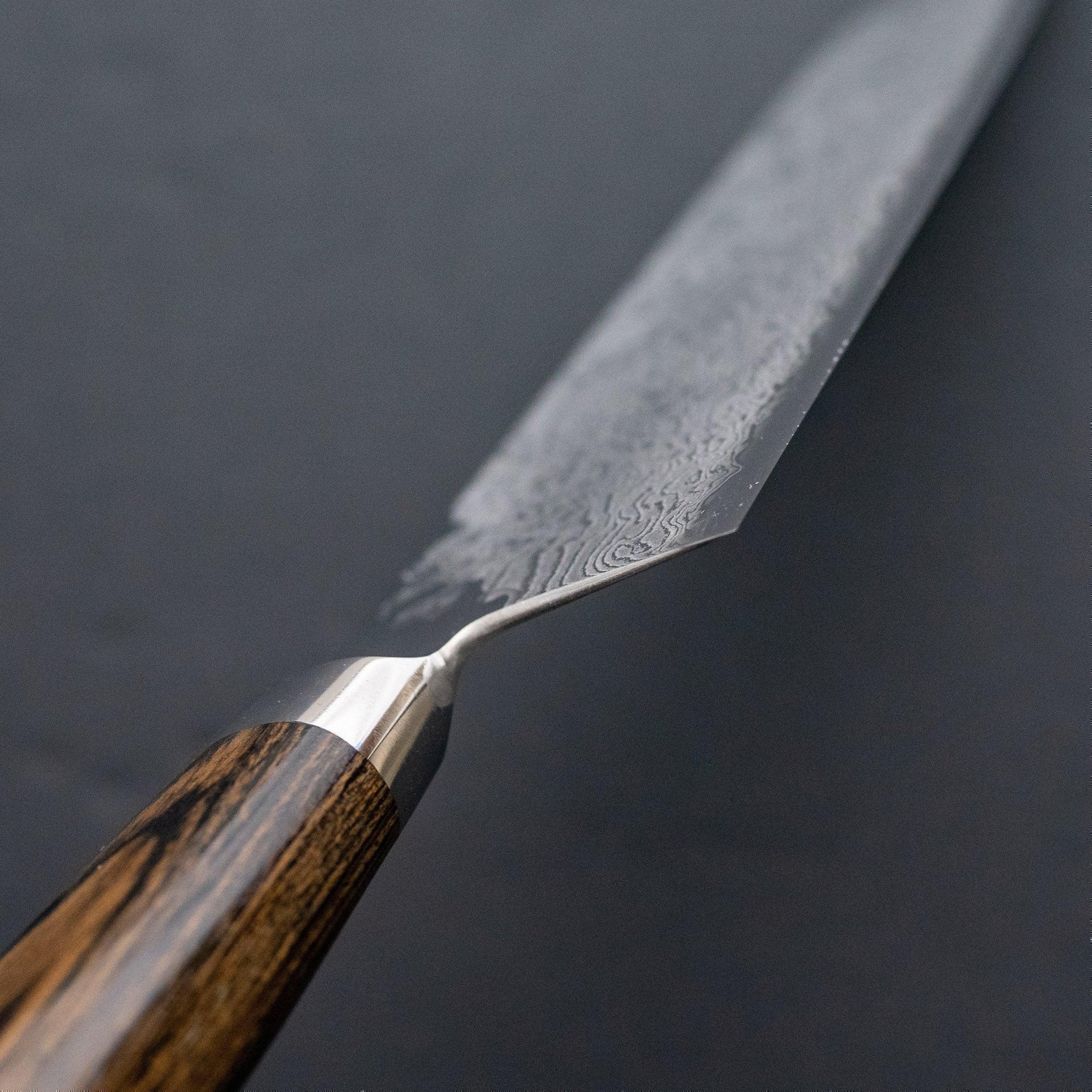 Takamura Hana Damascus Santoku 165mm-Knife-Takamura-Carbon Knife Co