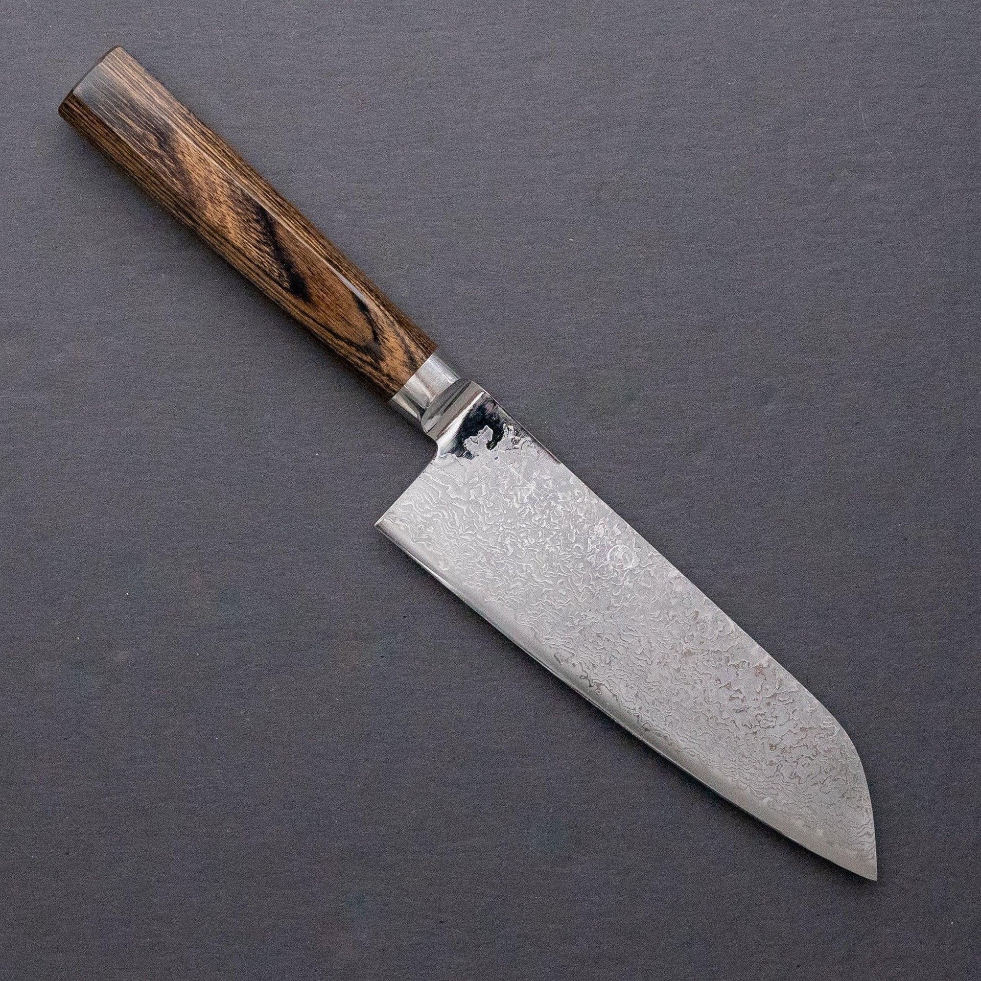 Takamura Hana Damascus Santoku 165mm-Knife-Takamura-Carbon Knife Co