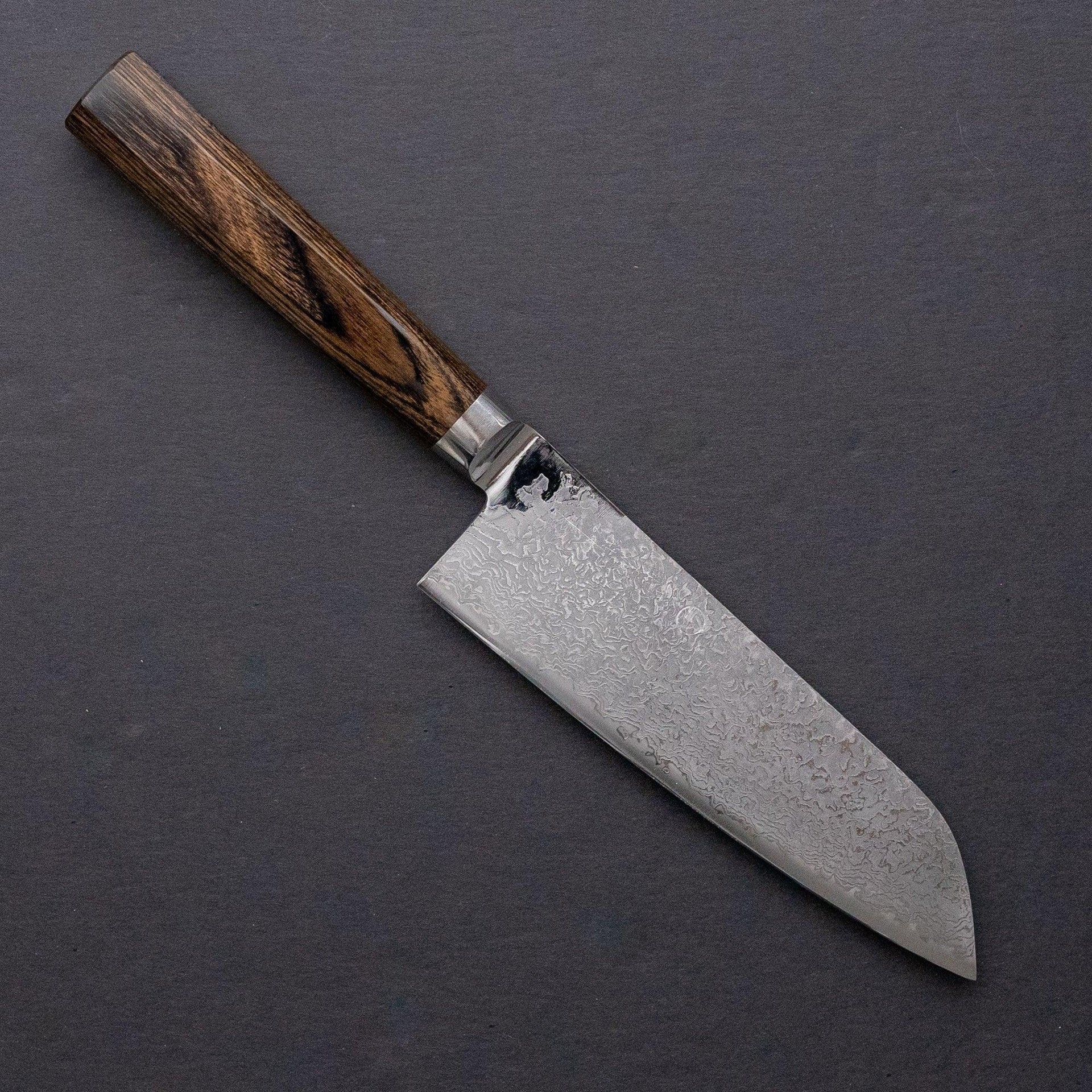 Takamura Hana Damascus Santoku 165mm-Knife-Takamura-Carbon Knife Co