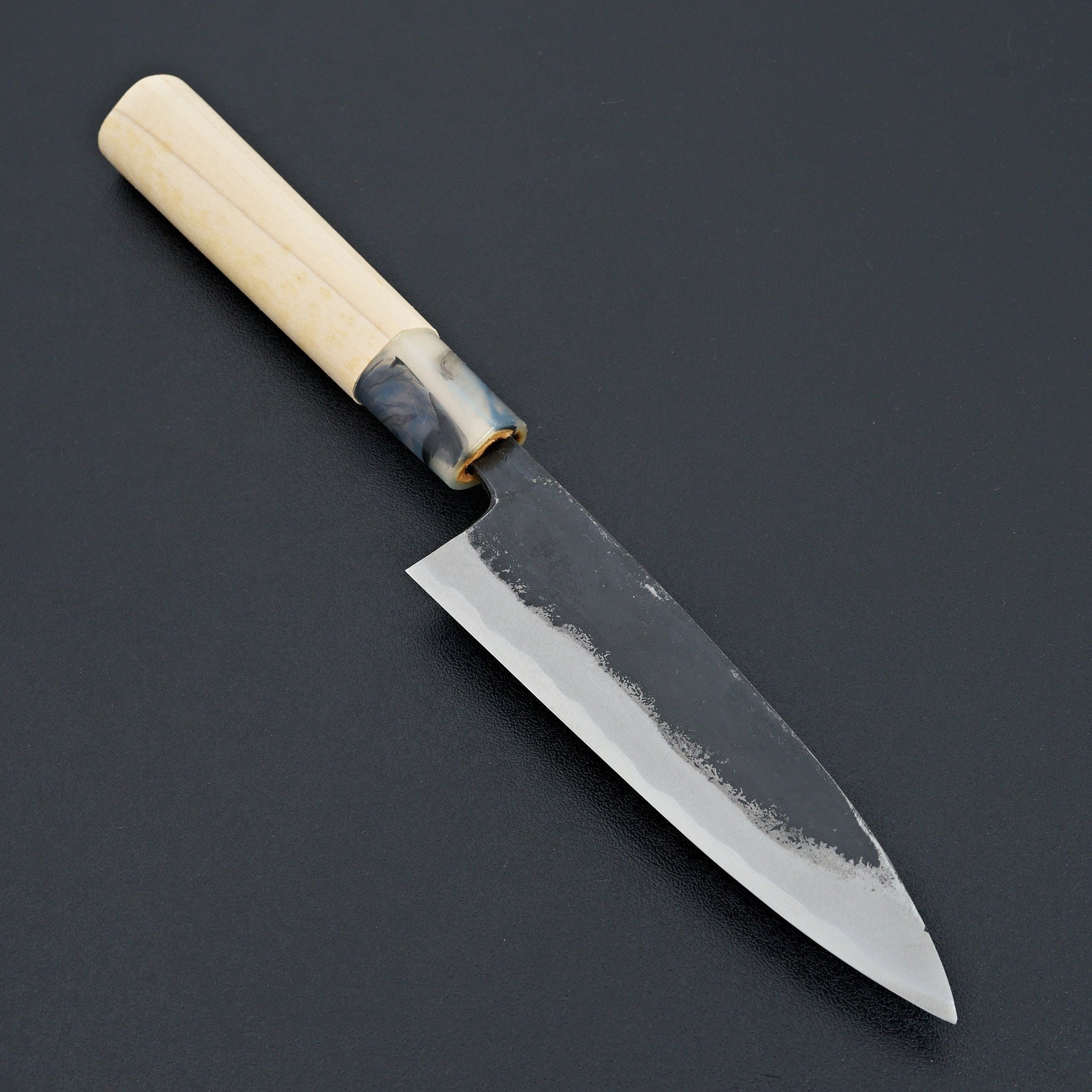 Takeo Murata Blue 1 Kurouchi Sabaki 135mm-Knife-Hado-Carbon Knife Co