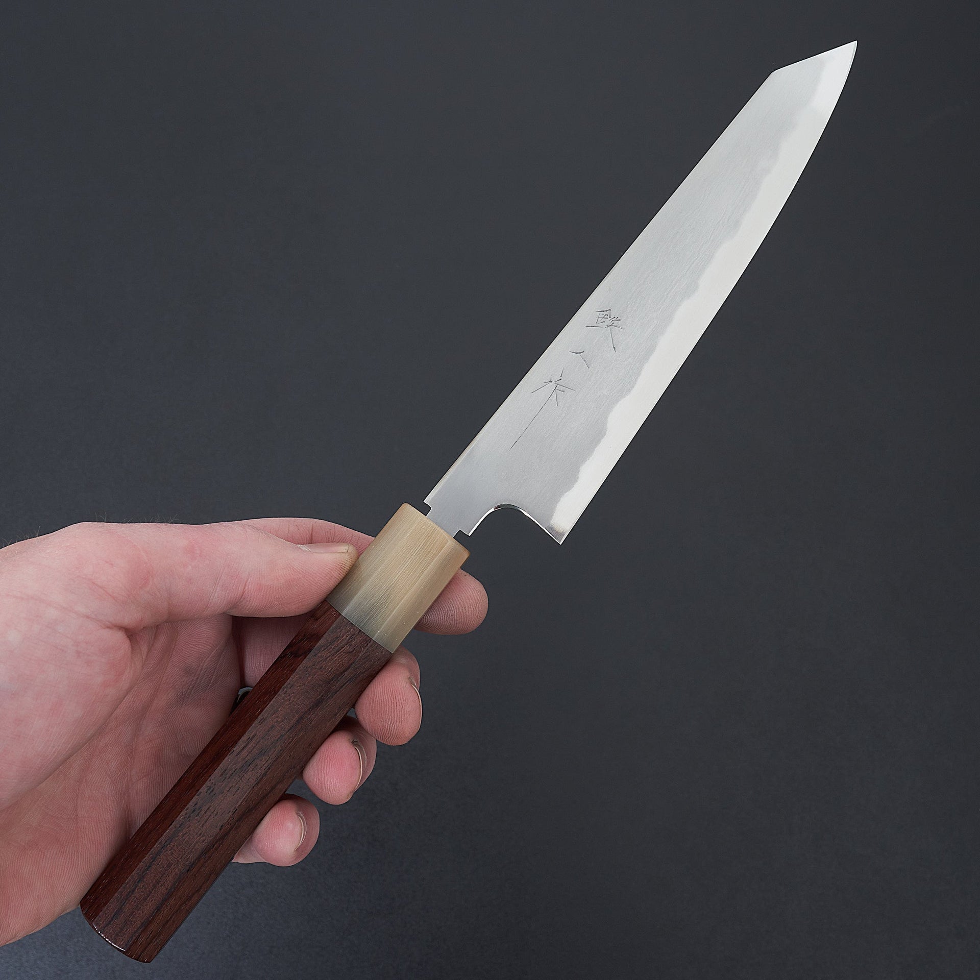 Tetsujin Blue #2 Kasumi Kiritsuke Petty 165mm Taihei Rosewood Handle-Knife-Hitohira-Carbon Knife Co