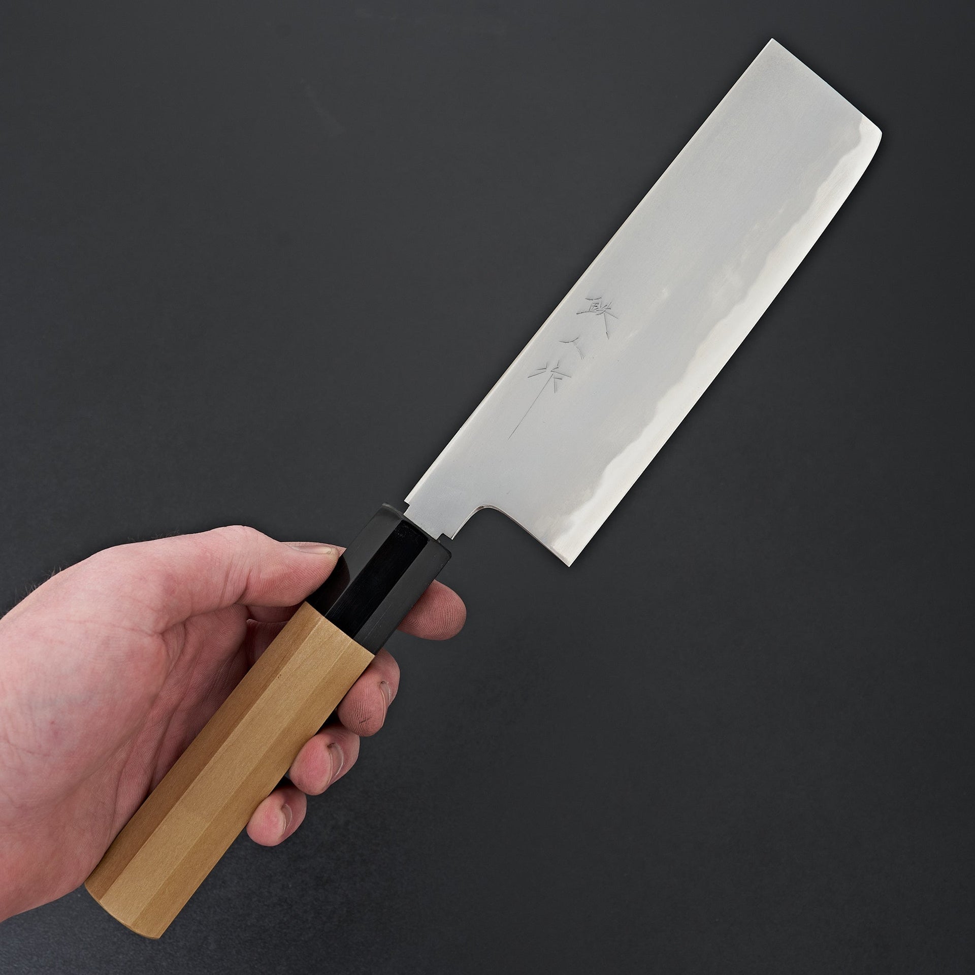 Tetsujin Blue #2 Kasumi Nakiri 180mm Ho Wood Handle-Knife-Hitohira-Carbon Knife Co
