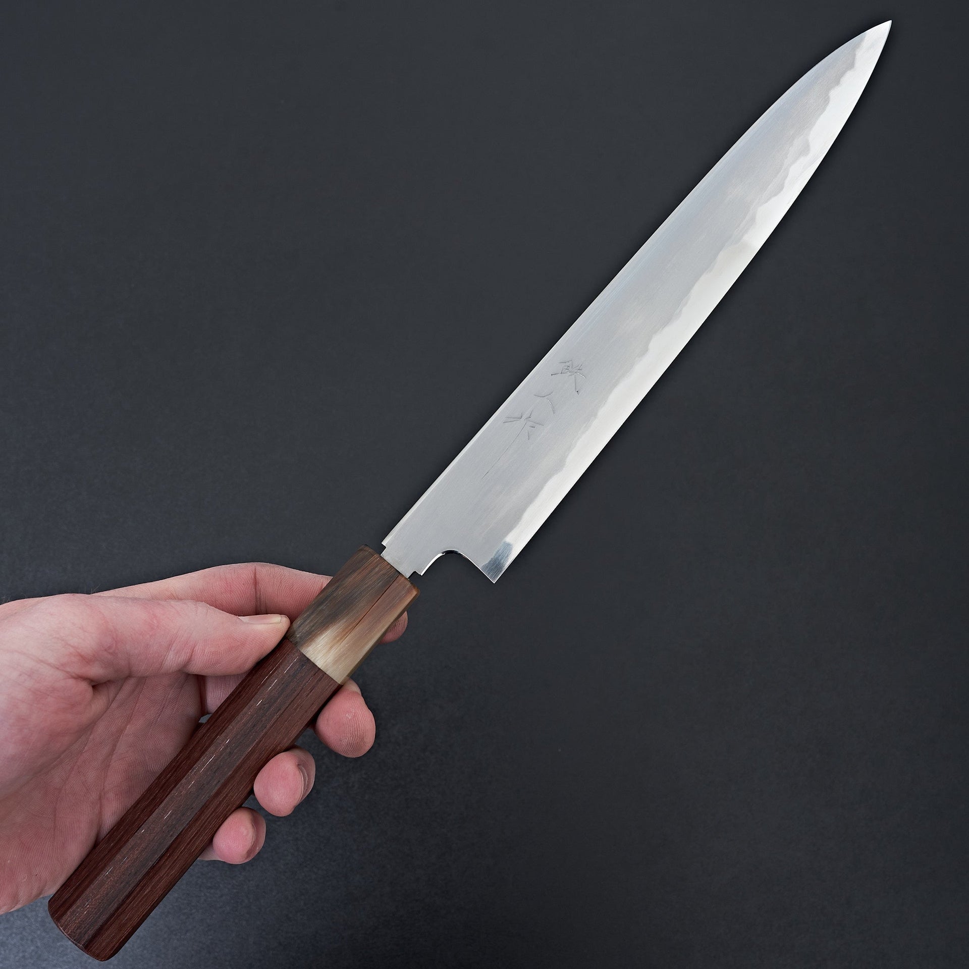 Tetsujin Blue #2 Kasumi Sujihiki 240mm Taihei Wood Handle-Knife-Hitohira-Carbon Knife Co