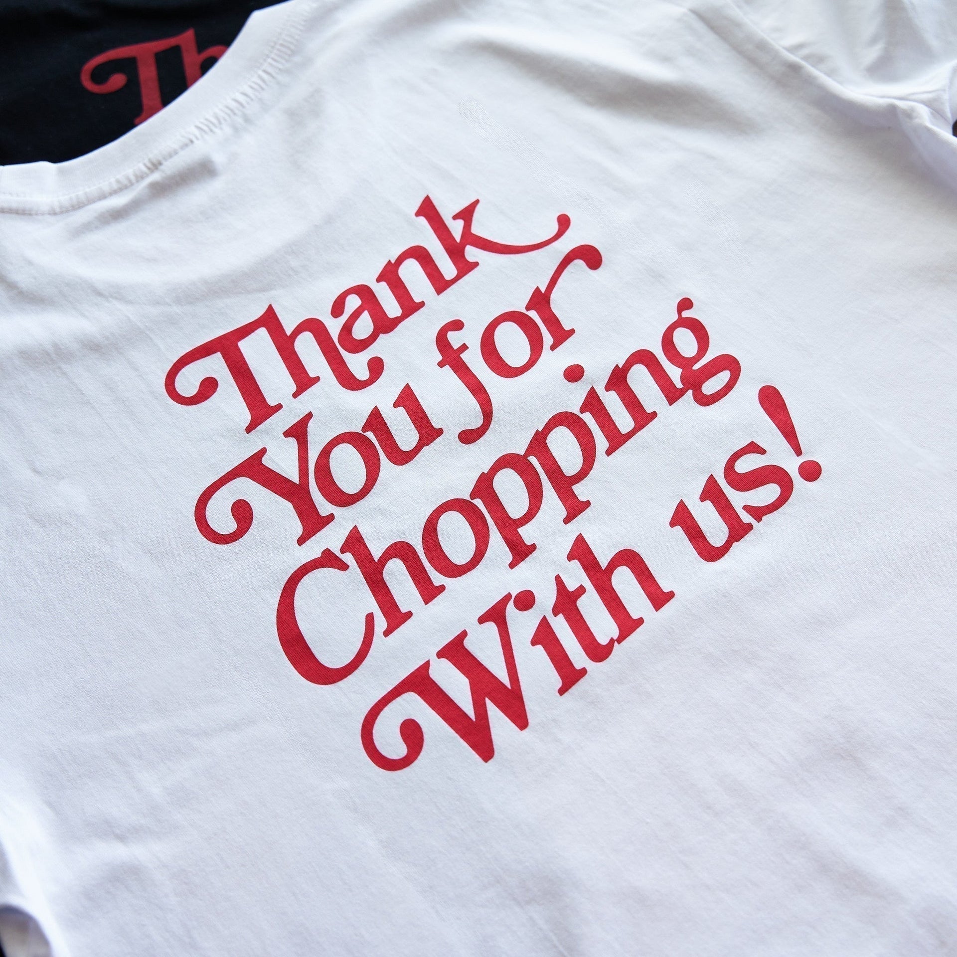 "Thank You For Chopping" T-shirt WHITE-Carbon Knife Co-Medium-Carbon Knife Co