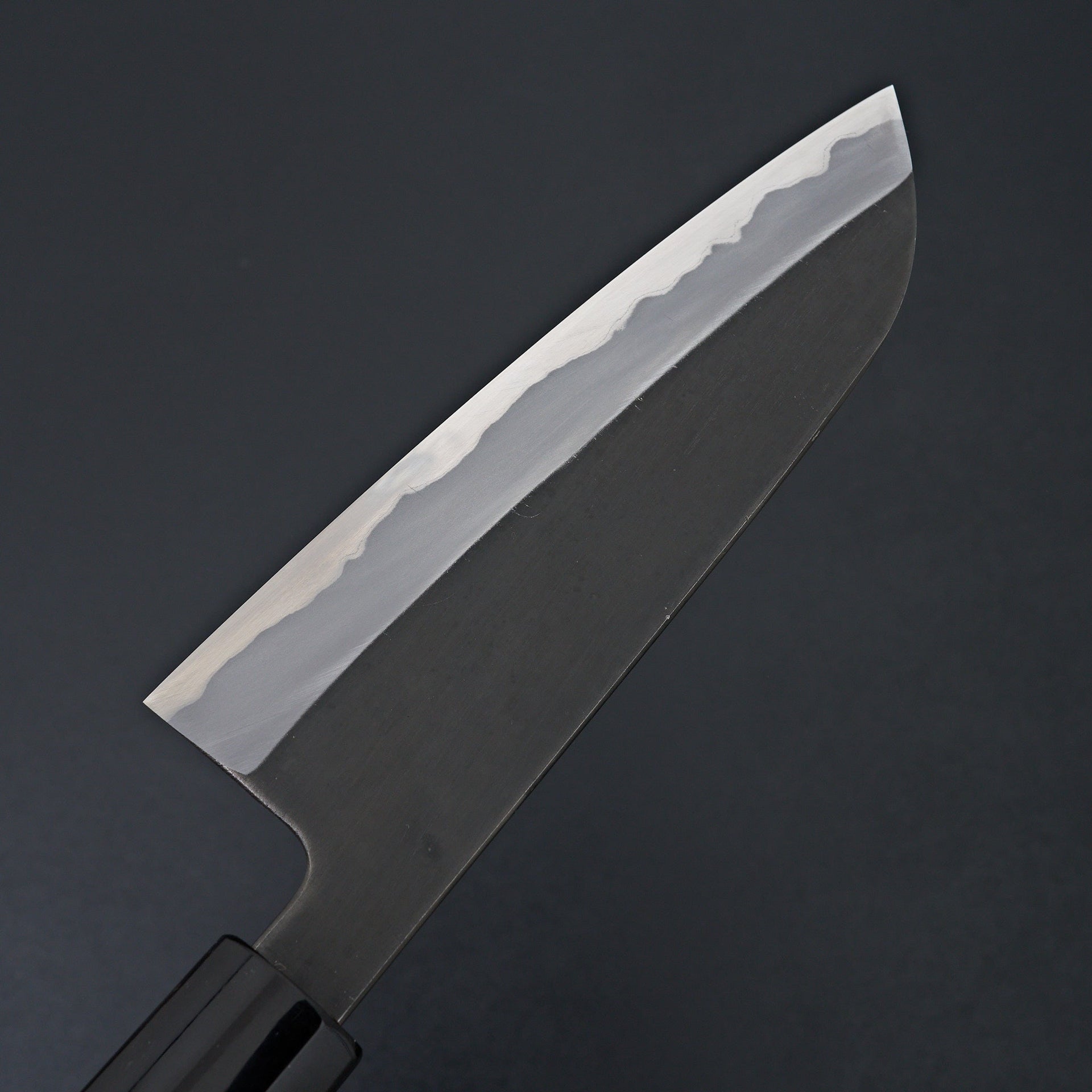 Tsukasa Hinoura Shirogami 2 Kurouchi Kasumi Santoku 165mm-Hinoura-Carbon Knife Co