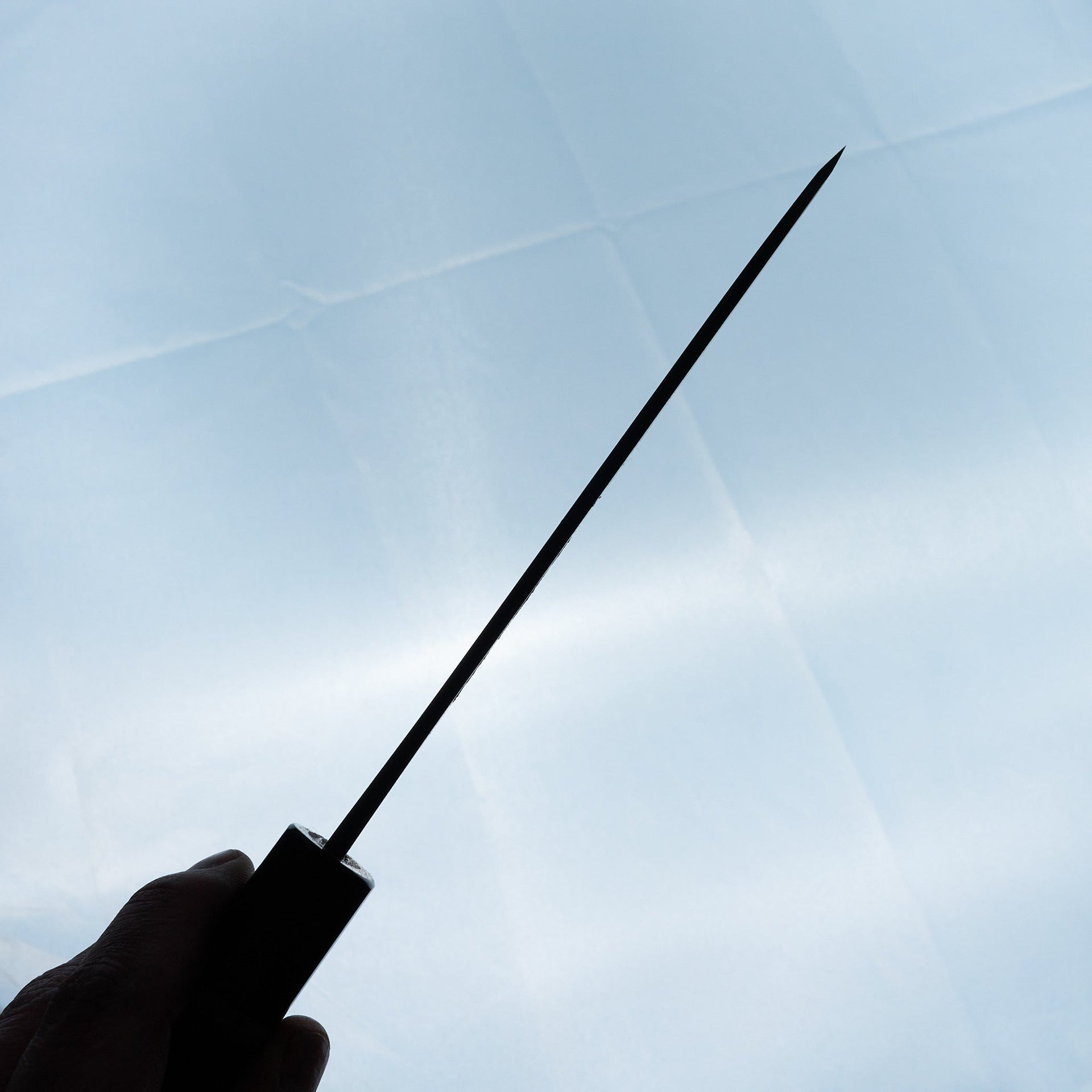 Tsukasa Hinoura Shirogami 2 Kurouchi Kasumi Santoku 165mm-Hinoura-Carbon Knife Co