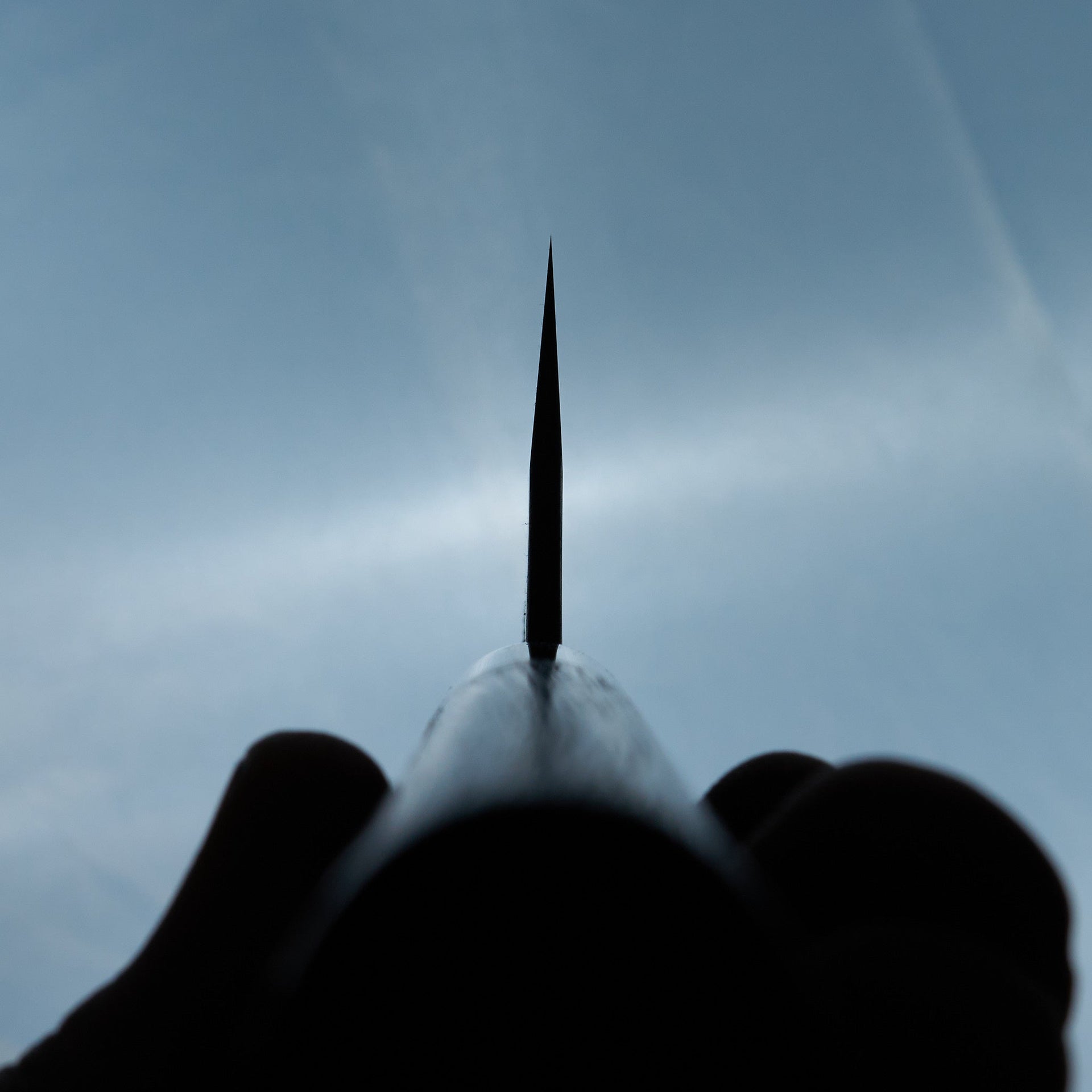 Tsukasa Hinoura Shirogami 2 Kurouchi Kasumi Santoku 165mm-Hinoura-Carbon Knife Co