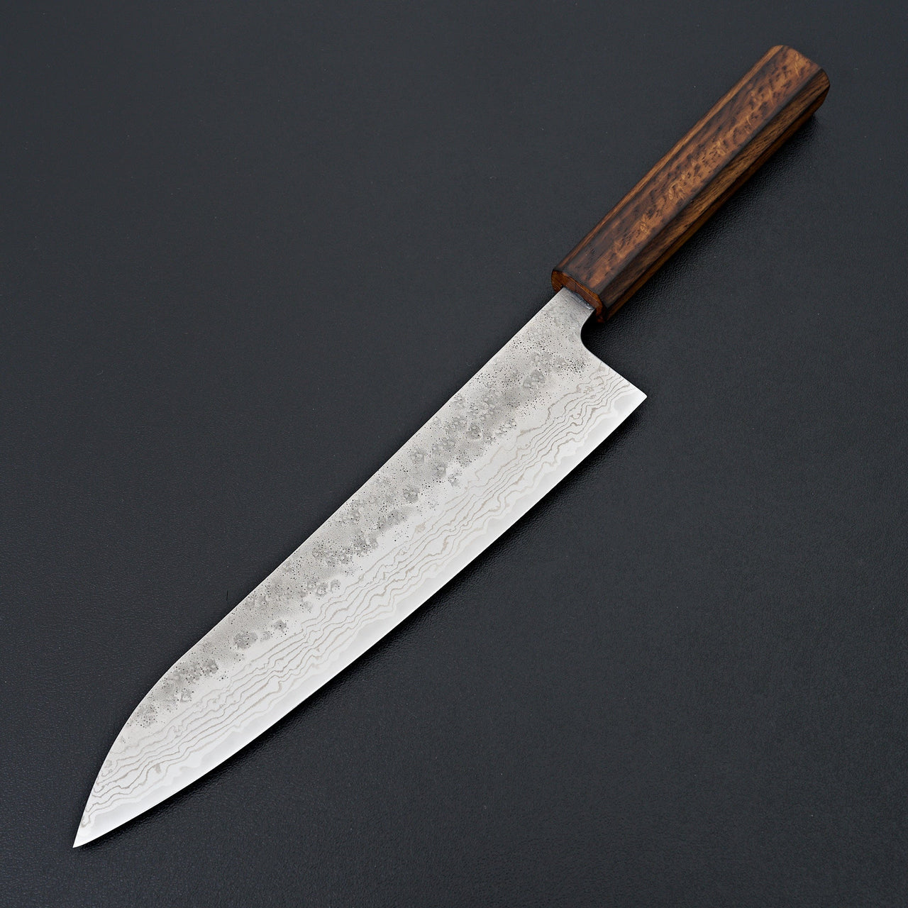 Tsunehisa 440c Damascus Nashiji Gyuto 210mm-Carbon Knife Co-Carbon Knife Co