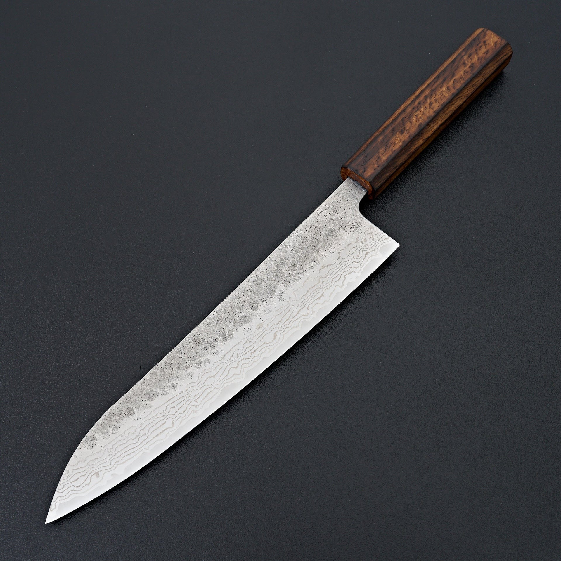 Tsunehisa 440c Damascus Nashiji Gyuto 210mm-Tsunehisa-Carbon Knife Co