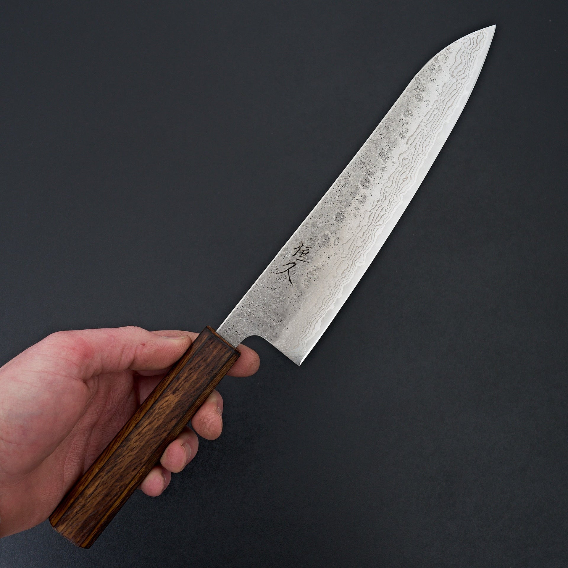 Tsunehisa 440c Damascus Nashiji Gyuto 210mm-Tsunehisa-Carbon Knife Co