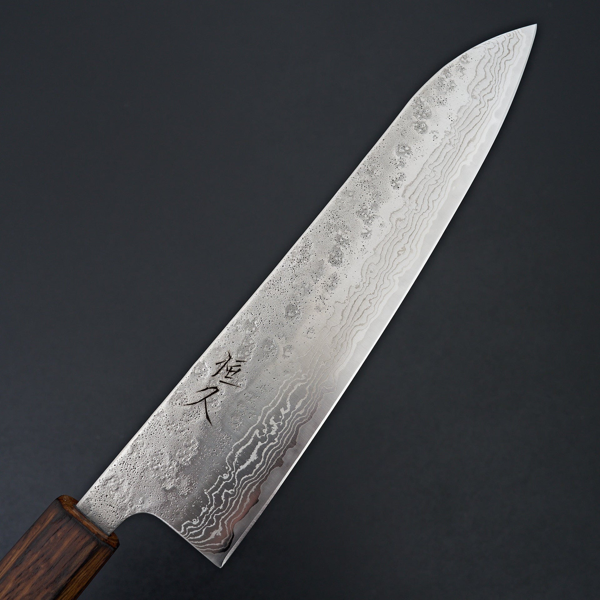 Tsunehisa 440c Damascus Nashiji Gyuto 210mm-Tsunehisa-Carbon Knife Co