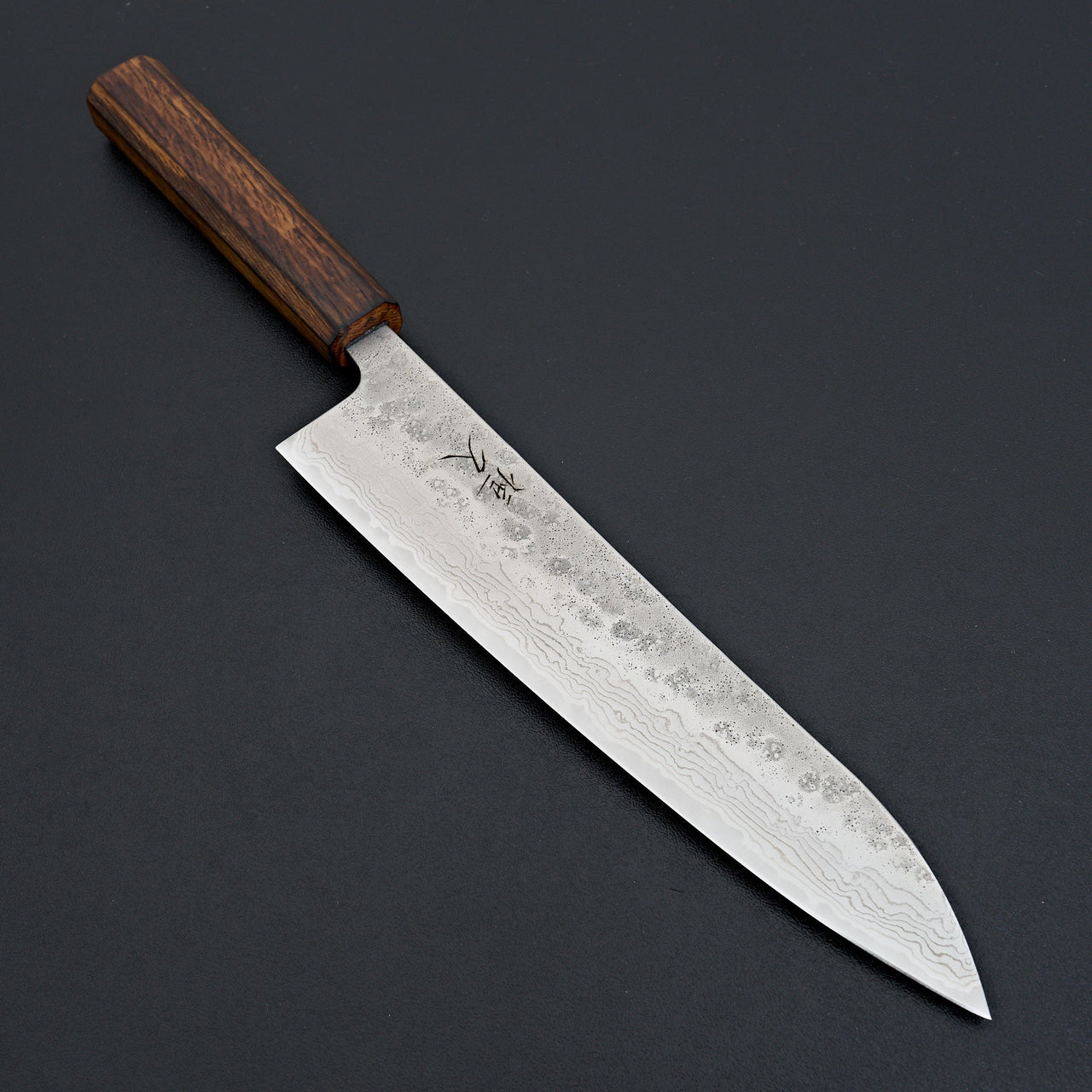 Tsunehisa 440c Damascus Nashiji Gyuto 210mm-Carbon Knife Co-Carbon Knife Co