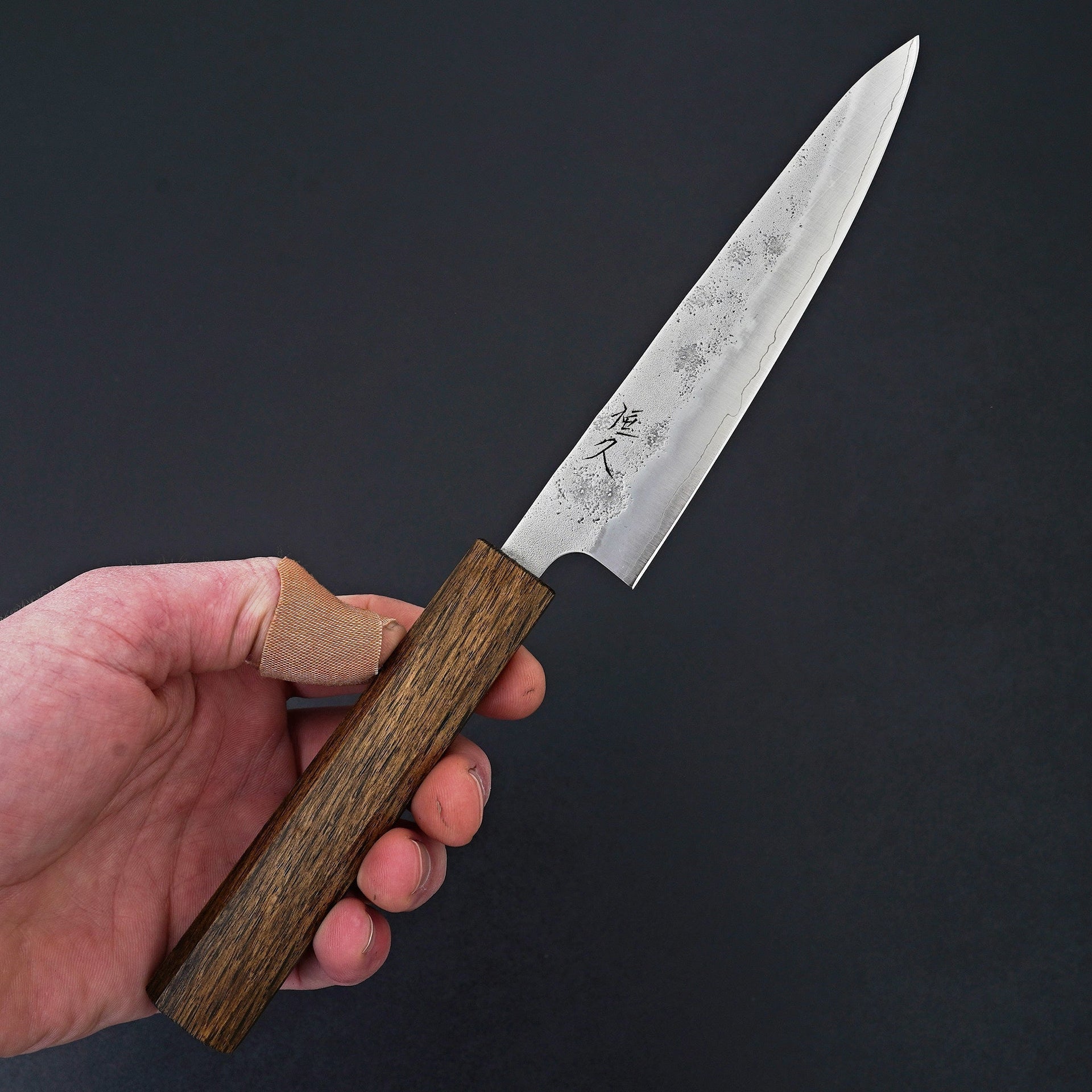 Tsunehisa Ginsan Nashiji Oak Petty 135mm-Knife-Tsunehisa-Carbon Knife Co