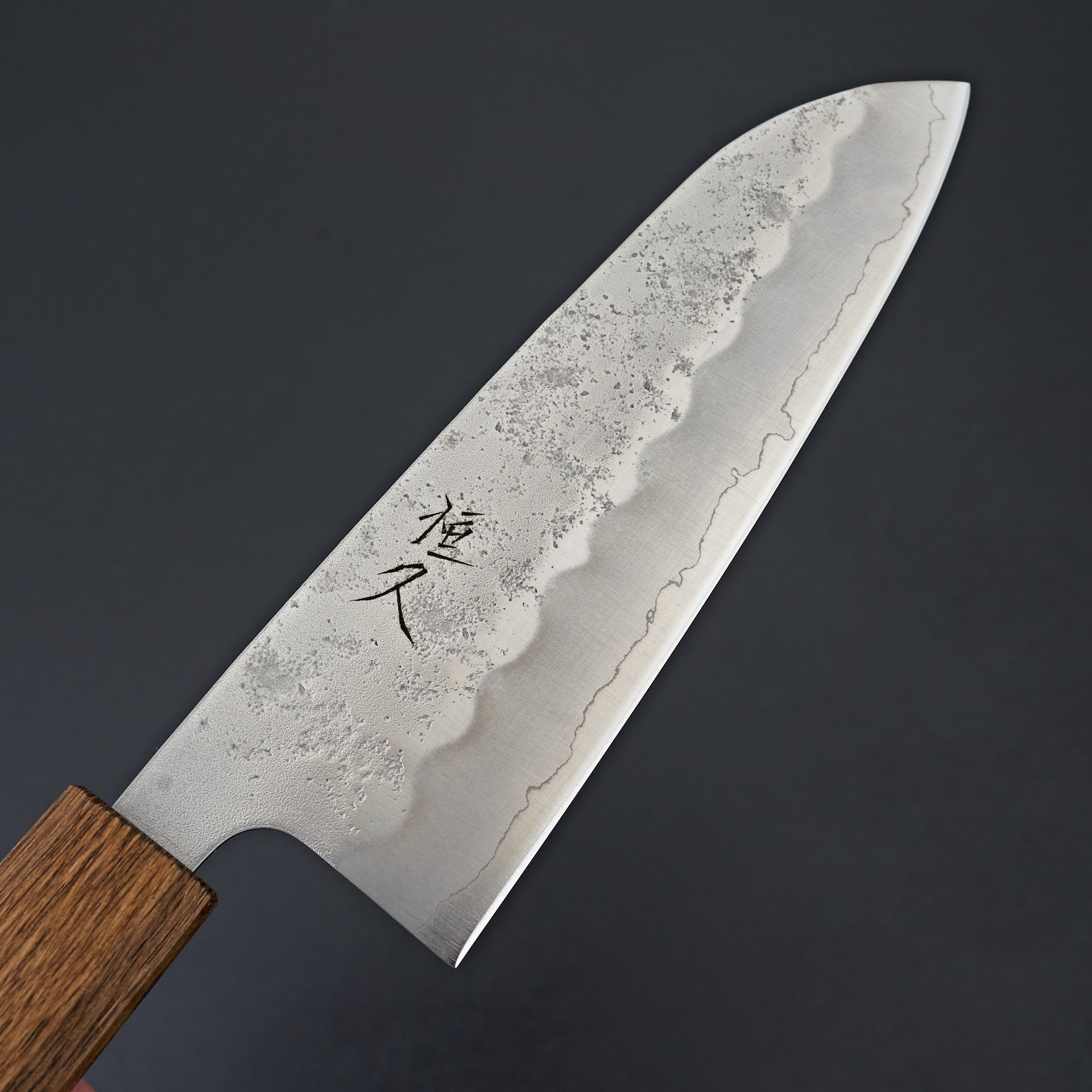 Tsunehisa Ginsan Nashiji Oak Santoku 165mm-Knife-Tsunehisa-Carbon Knife Co