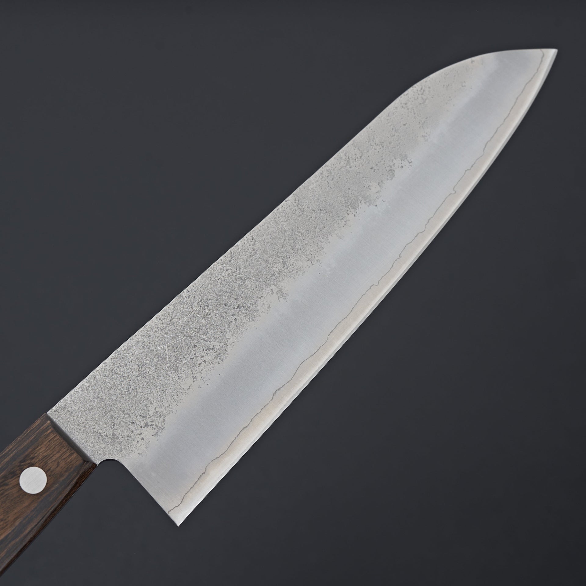 Tsunehisa Ginsan Western Nashiji Santoku 180mm (Bolsterless)-Knife-Tsunehisa-Carbon Knife Co