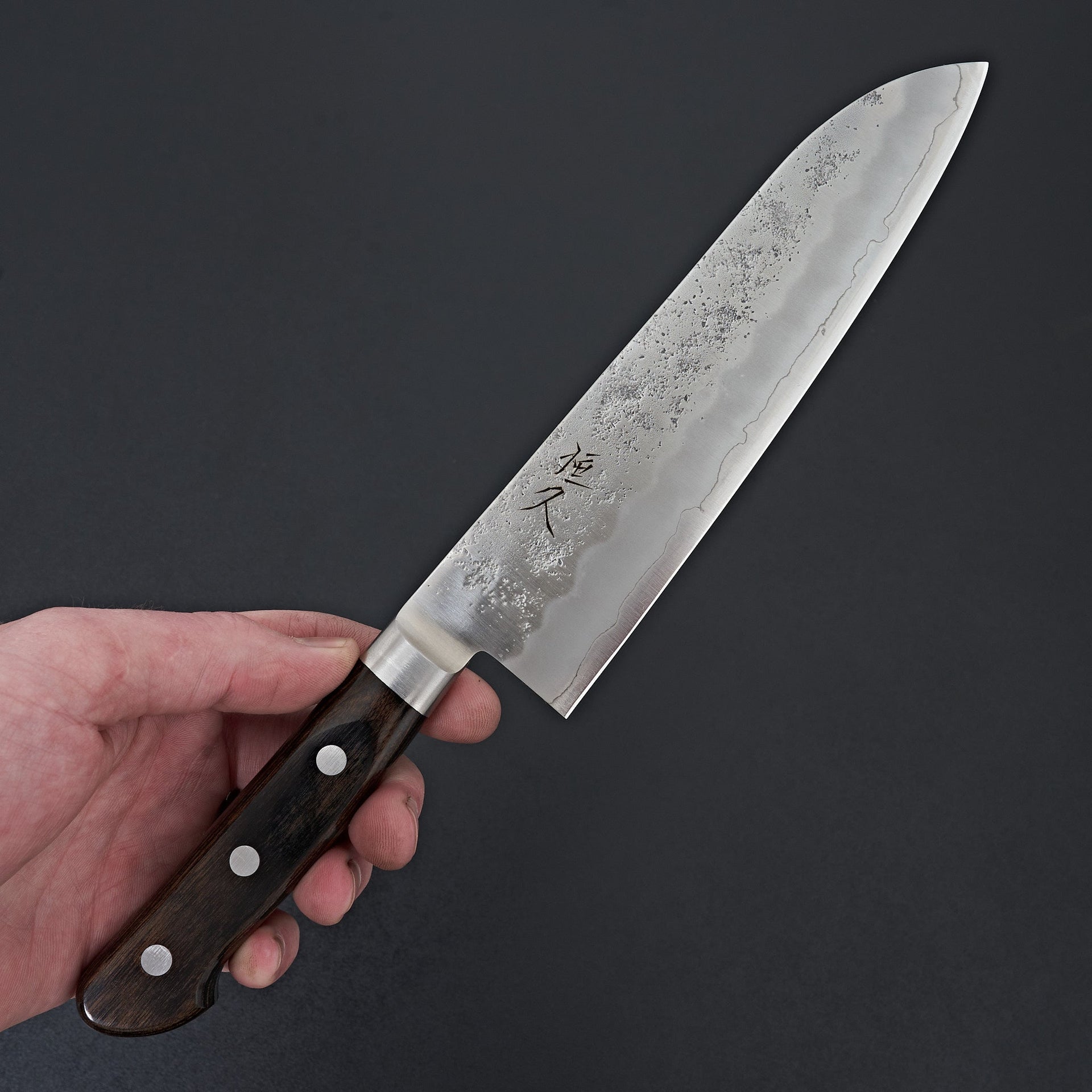 Tsunehisa Ginsan Western Nashiji Santoku 180mm-Knife-Tsunehisa-Carbon Knife Co