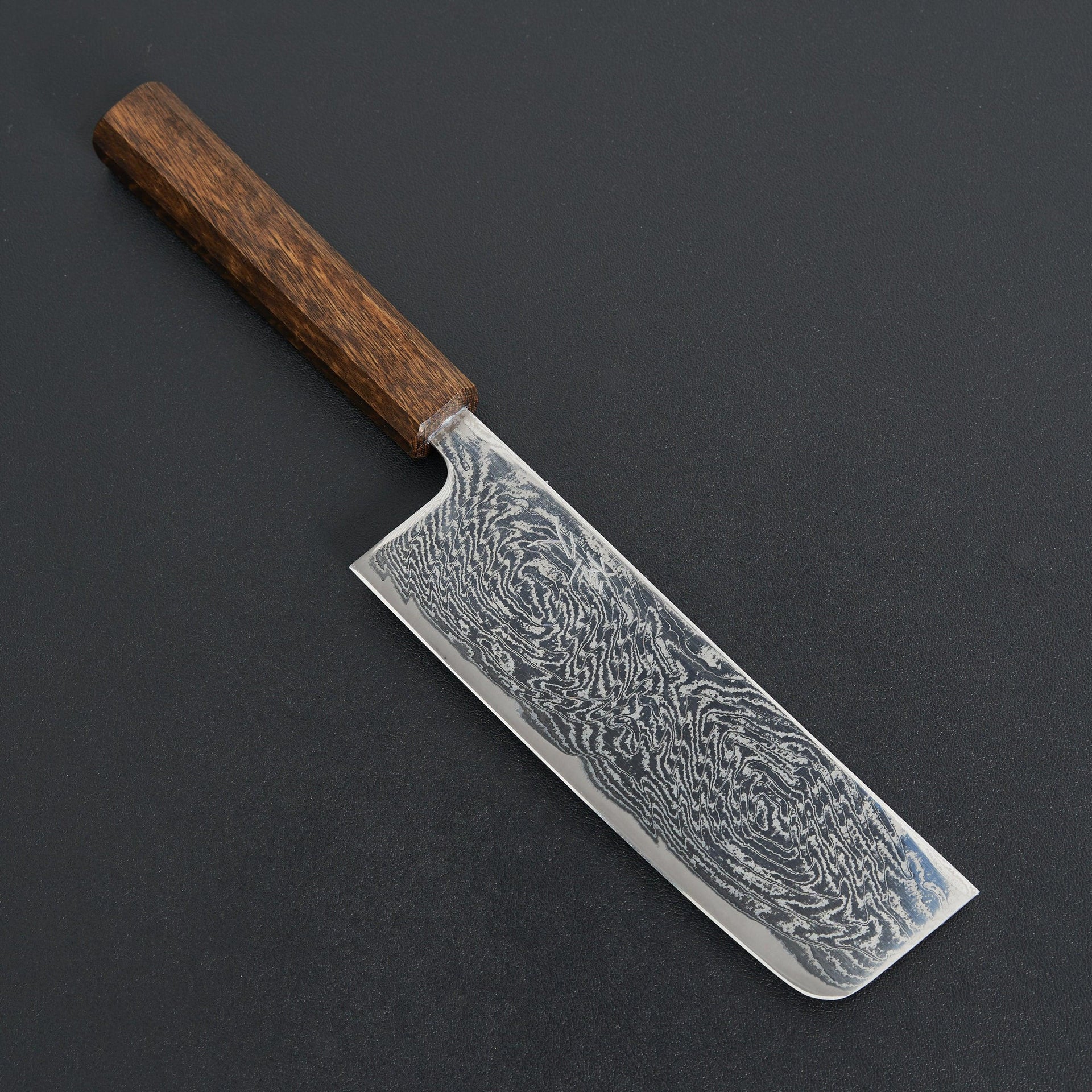 Tsunehisa Nami Damascus Nakiri-Knife-Tsunehisa-Carbon Knife Co