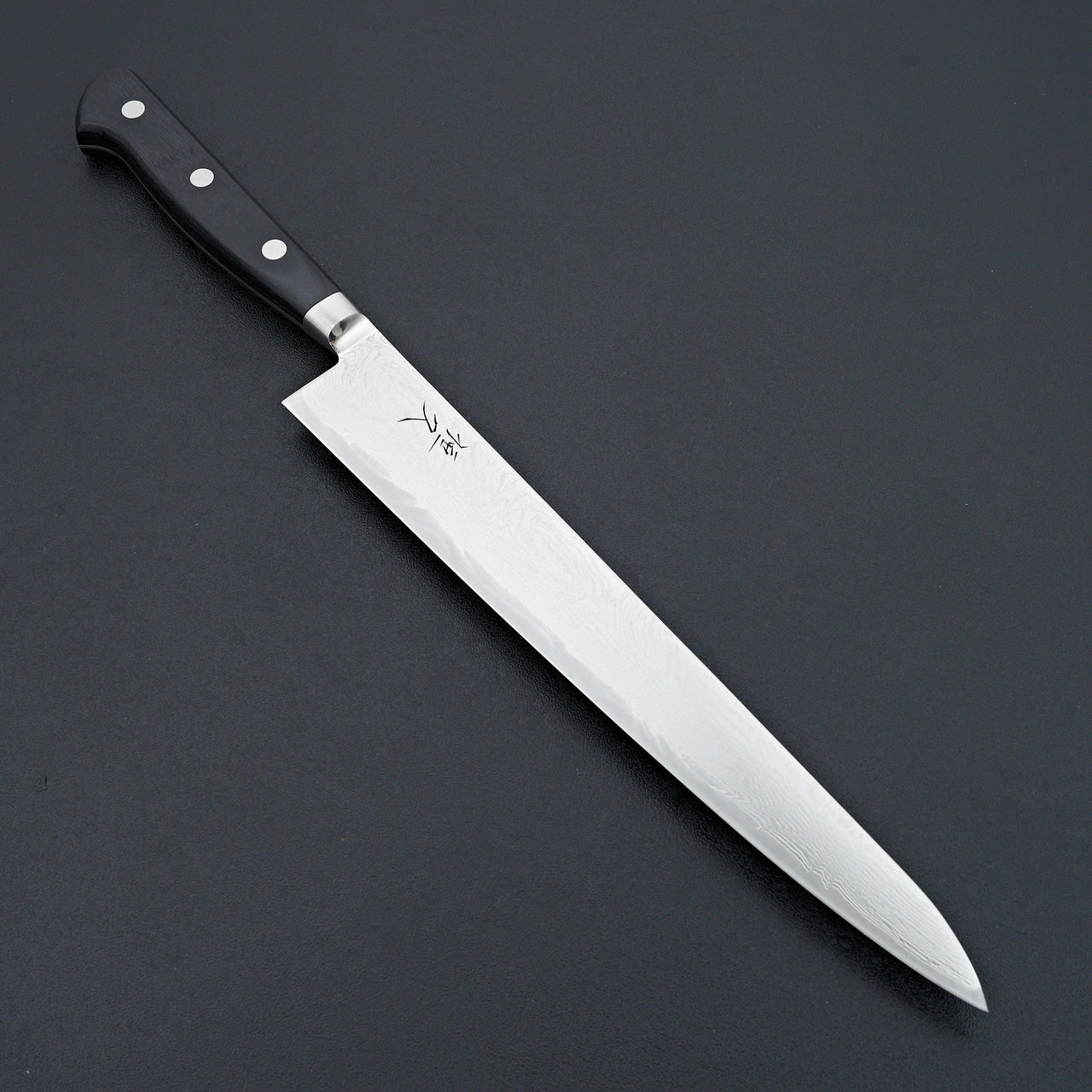 Tsunehisa Nami Damascus Western Sujihiki 240mm-Knife-Tsunehisa-Carbon Knife Co