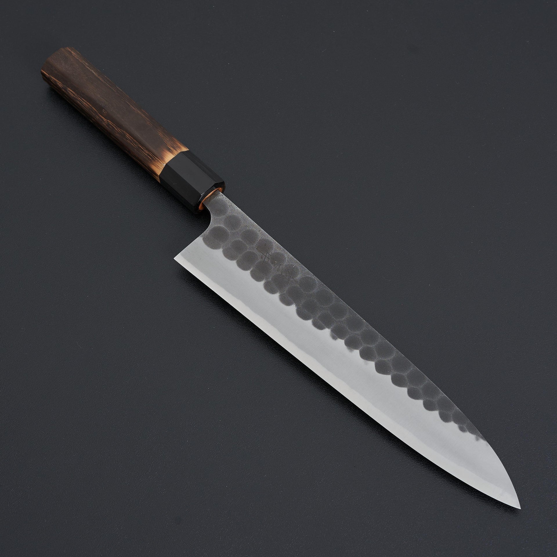 Yoshikane Kurouchi Tsuchime White #2 Gyuto 240mm Chestnut Handle-Knife-Yoshikane-Carbon Knife Co