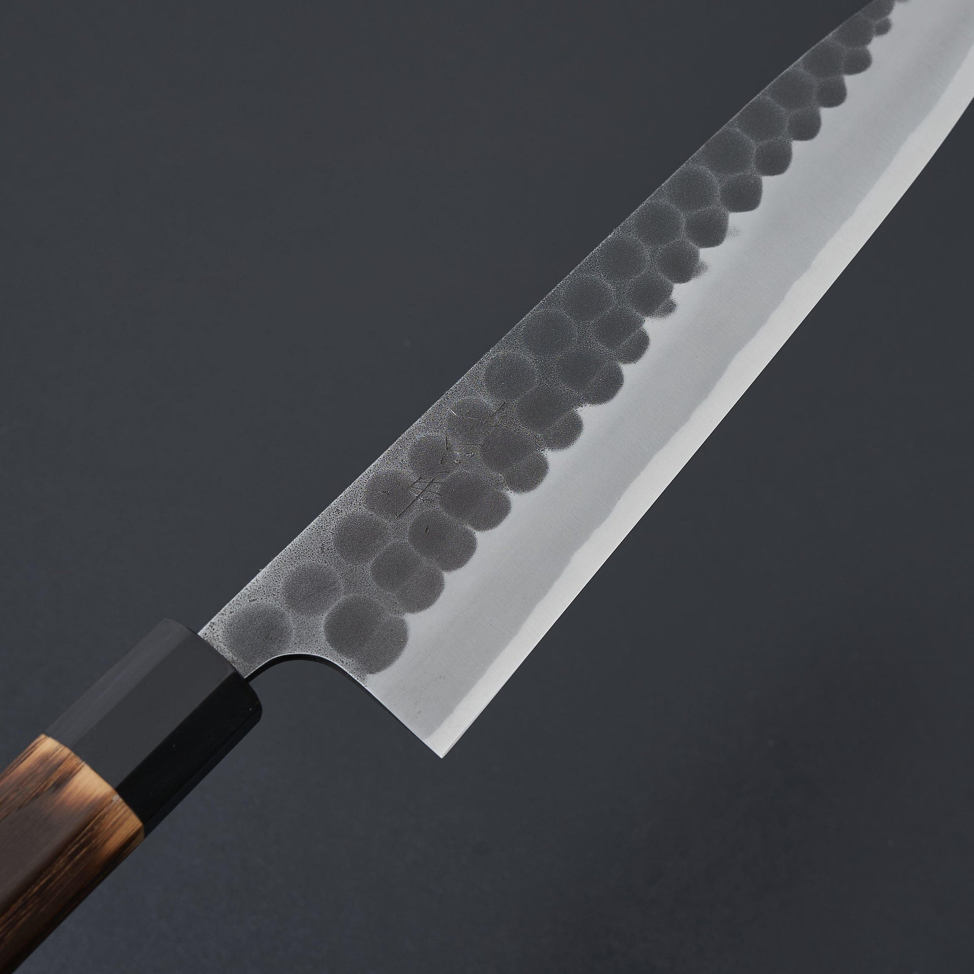 Yoshikane Kurouchi Tsuchime White #2 Gyuto 240mm Chestnut Handle-Knife-Yoshikane-Carbon Knife Co