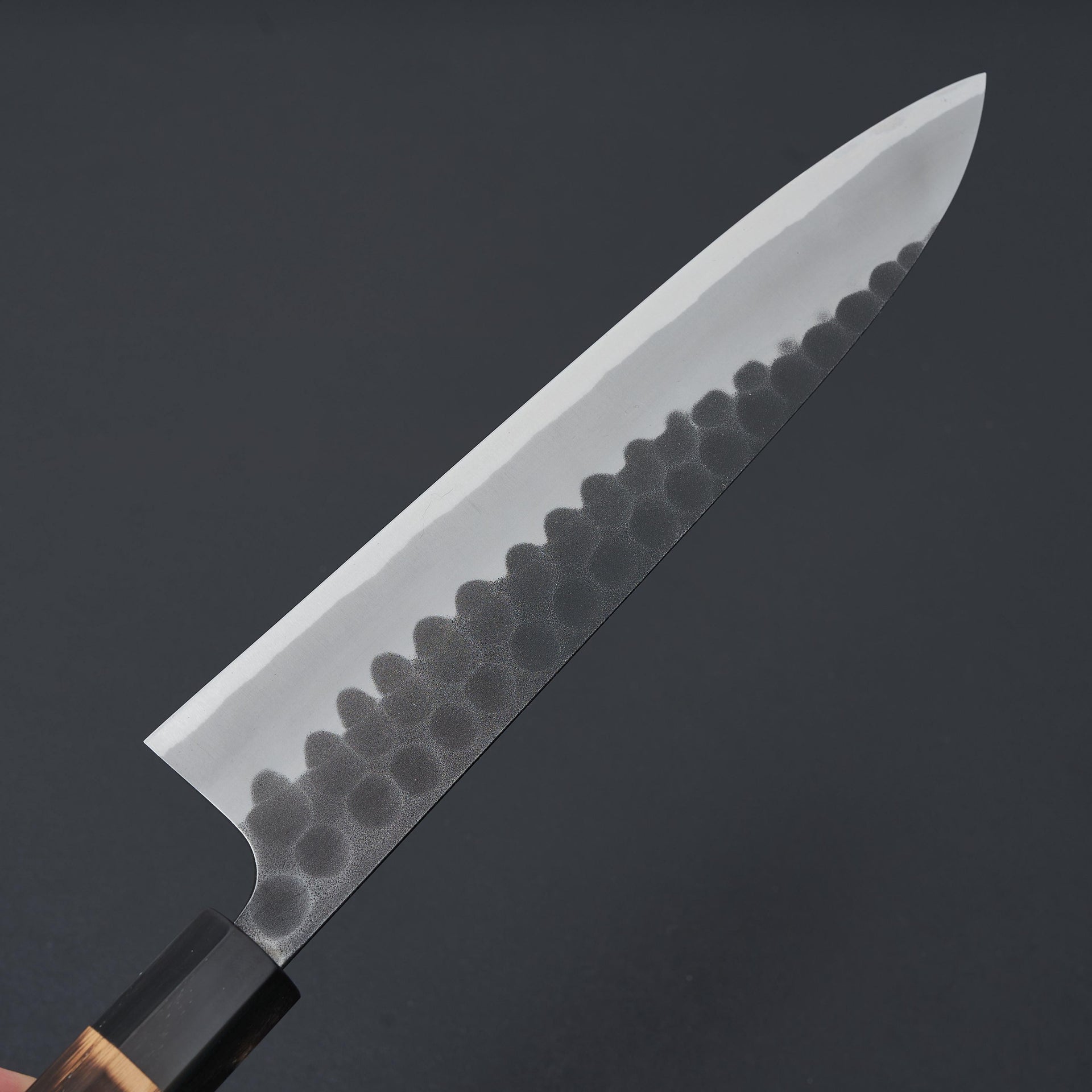 Yoshikane Kurouchi Tsuchime White #2 Gyuto 240mm Chestnut Handle-Knife-Yoshikane-Carbon Knife Co